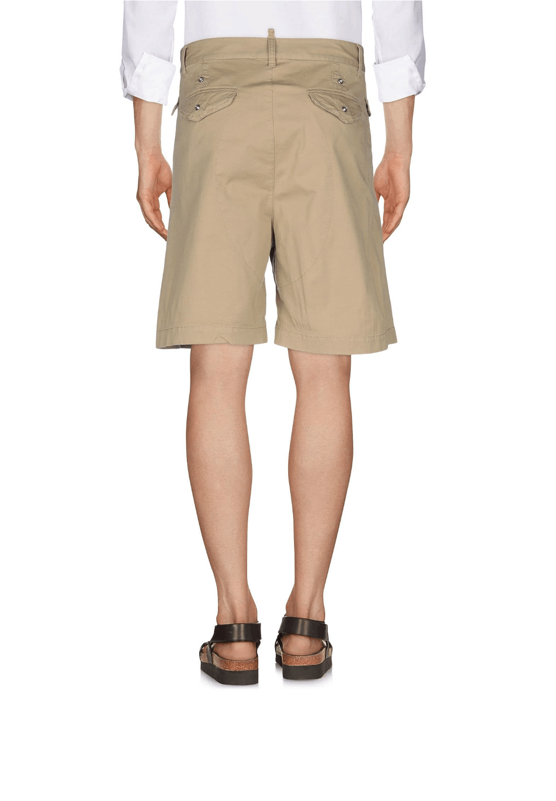 Dsquared2 DSquared2 Khaki Cotton Shorts Size US 32 / EU 48 - 3 Thumbnail