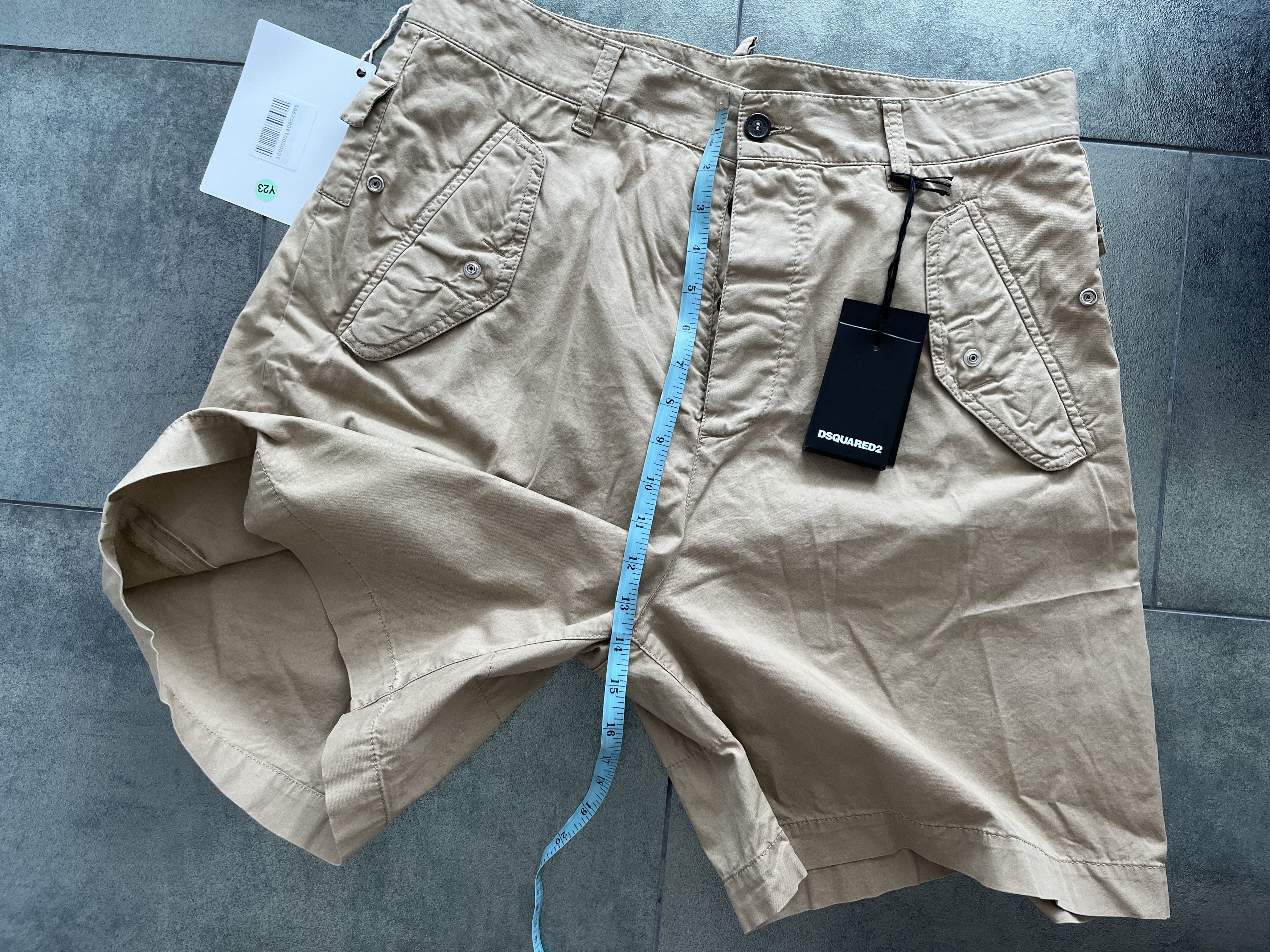 Dsquared2 DSquared2 Khaki Cotton Shorts Size US 32 / EU 48 - 8 Thumbnail