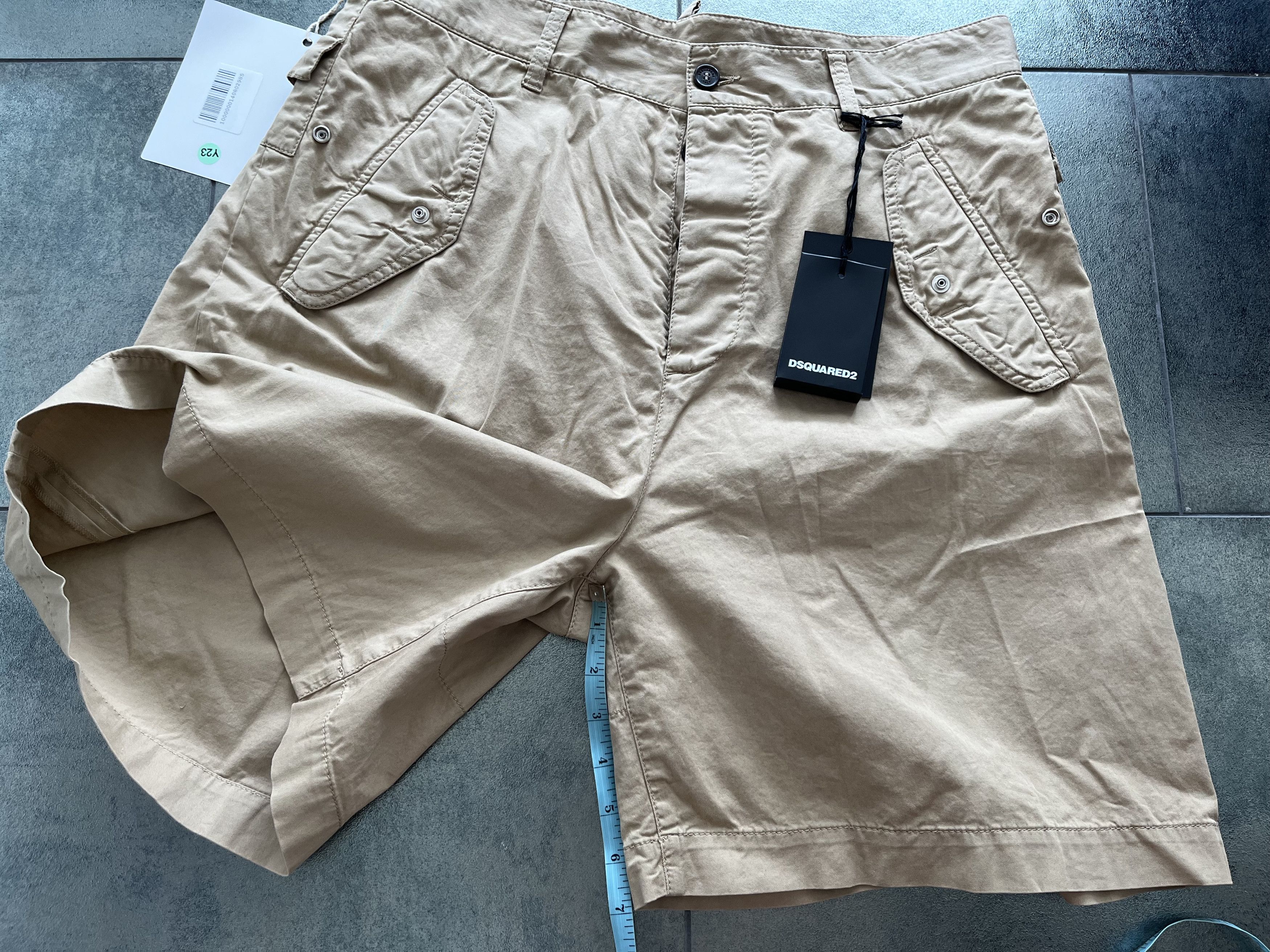 Dsquared2 DSquared2 Khaki Cotton Shorts Size US 32 / EU 48 - 9 Thumbnail