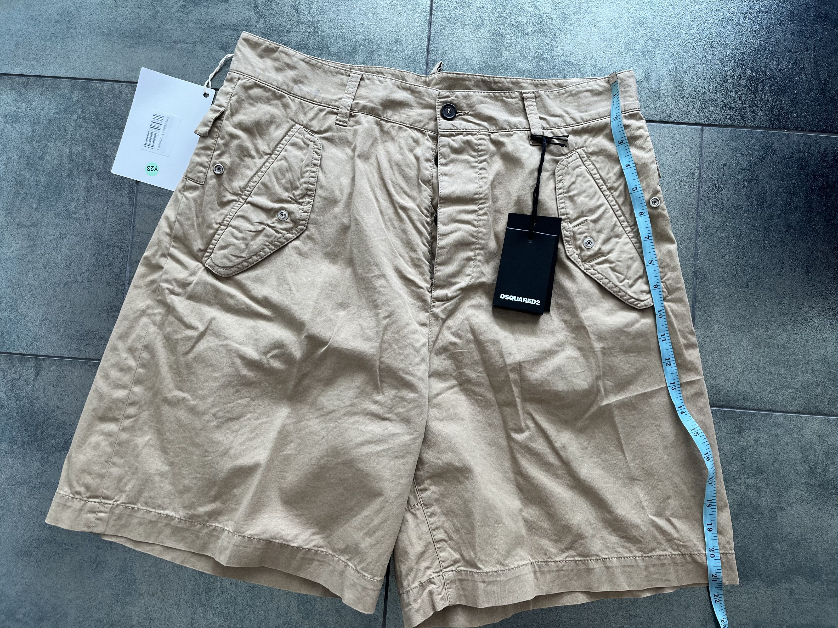 Dsquared2 DSquared2 Khaki Cotton Shorts Size US 32 / EU 48 - 7 Thumbnail