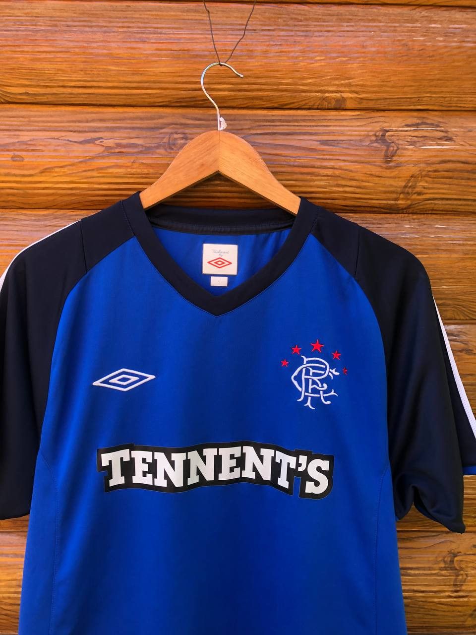 Umbro Rangers Glasgow Football Shirt Jersey Home Tennent's Umbro Size US L / EU 52-54 / 3 - 3 Thumbnail