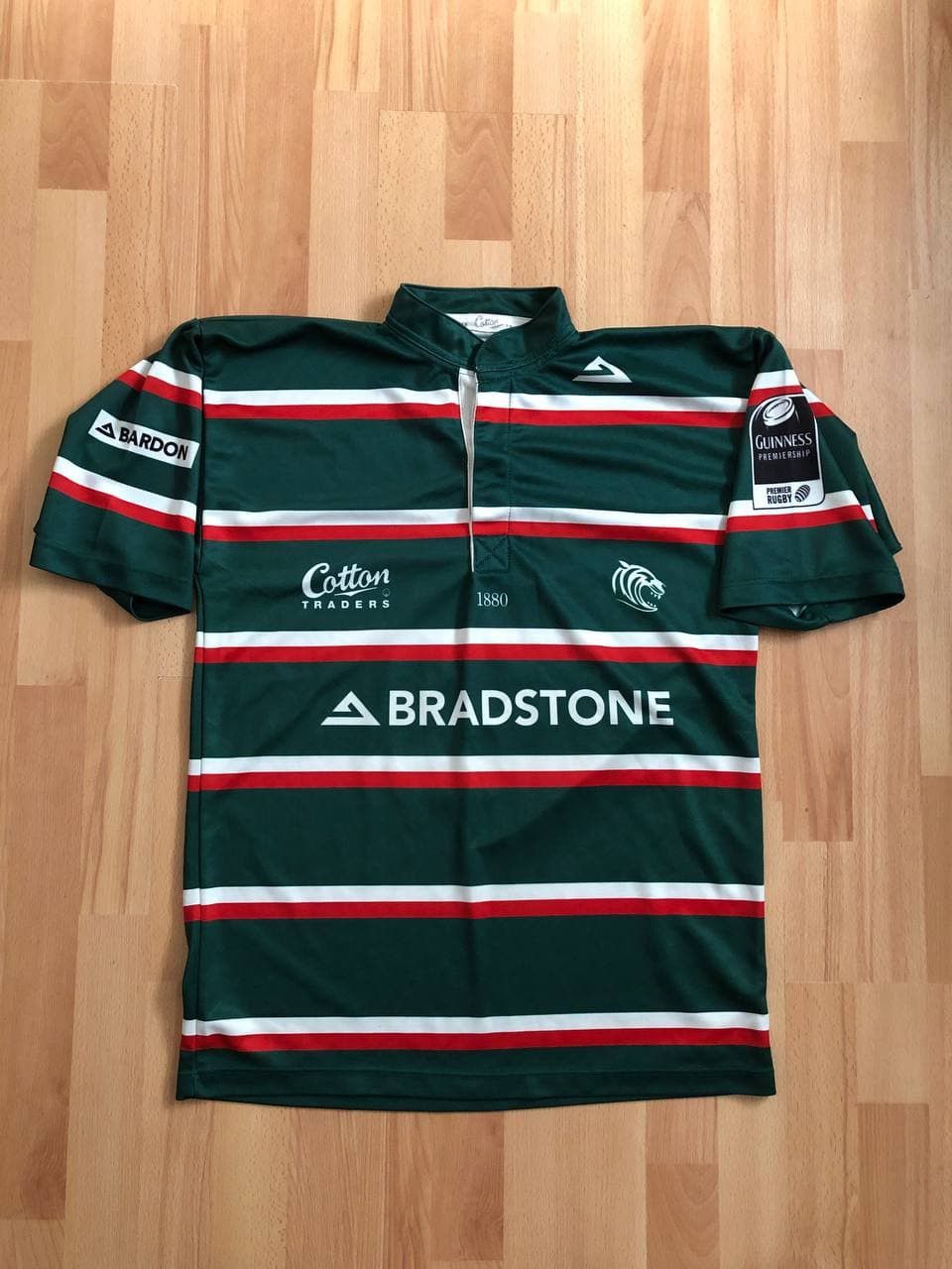 Cotton Traders Leicester Tigers Home Shirt Jersey Rugby Bradstone Catton Size US M / EU 48-50 / 2 - 1 Thumbnail
