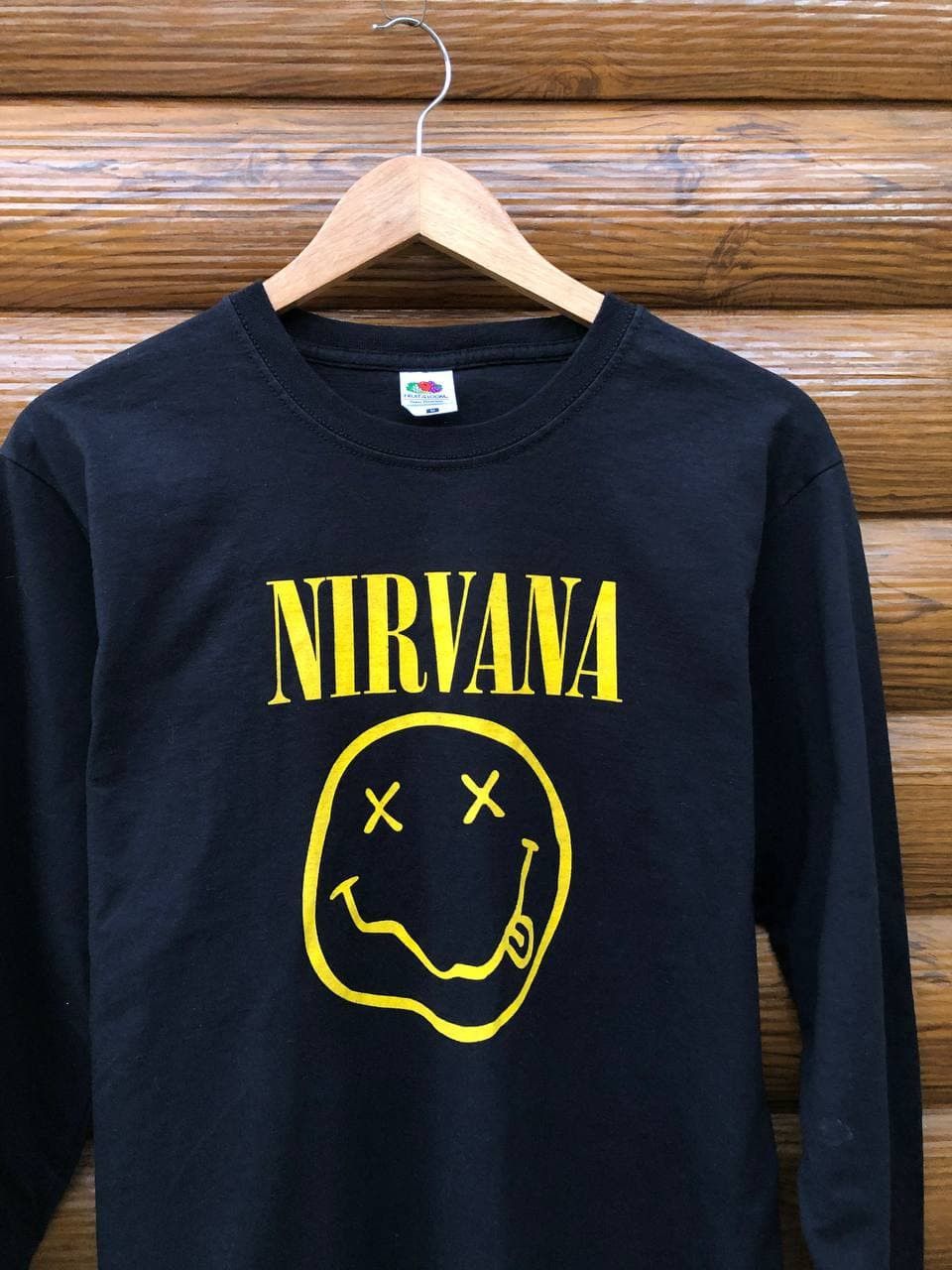 Band Tees × Nirvana × Vintage Vintage Nirvana Distressed Long Sleeve Size US M / EU 48-50 / 2 - 2 Thumbnail
