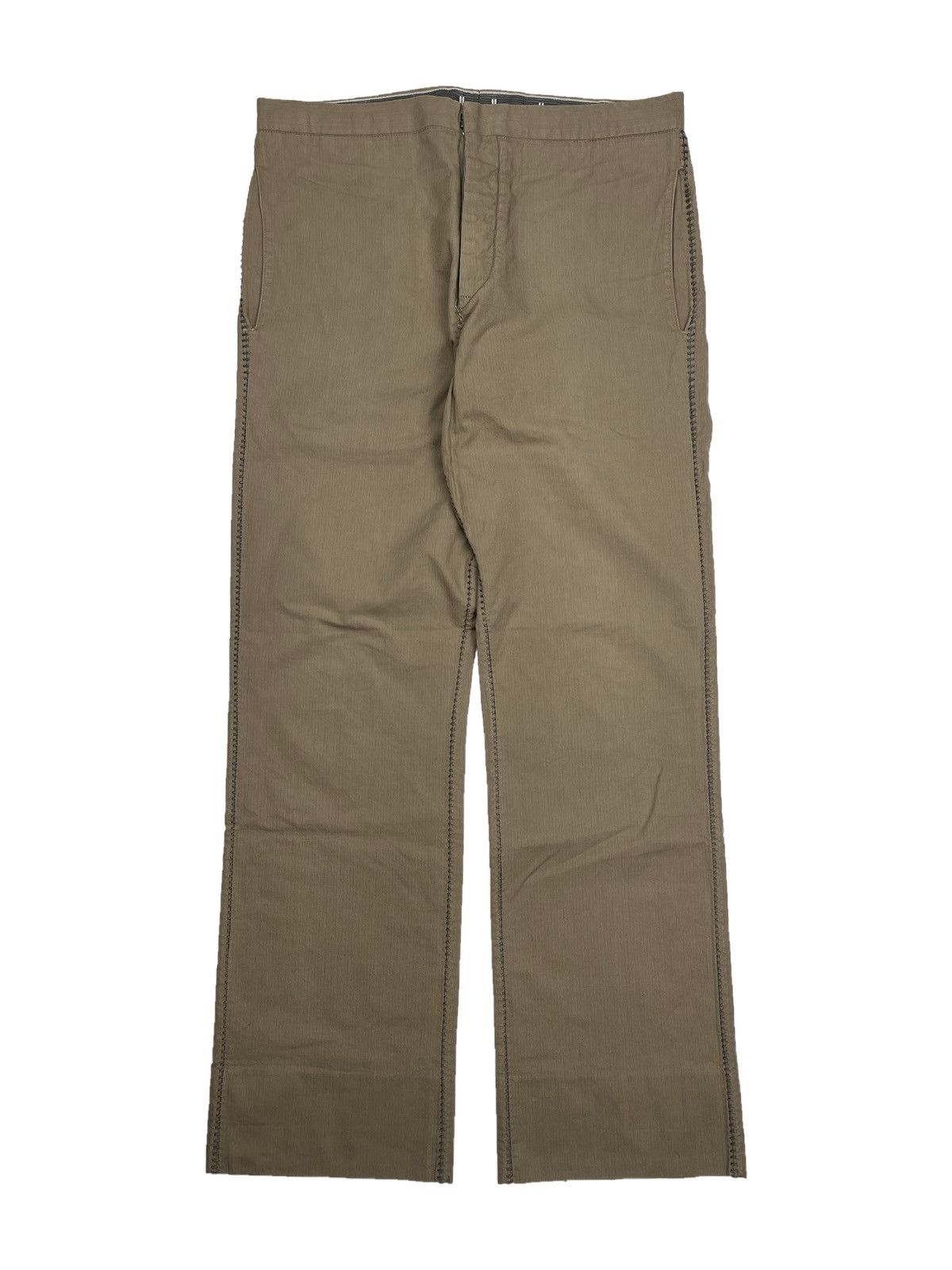 image of Ss05 Carol Christian Poell Overlock Trousers 46 in Tan, Men's (Size 30)