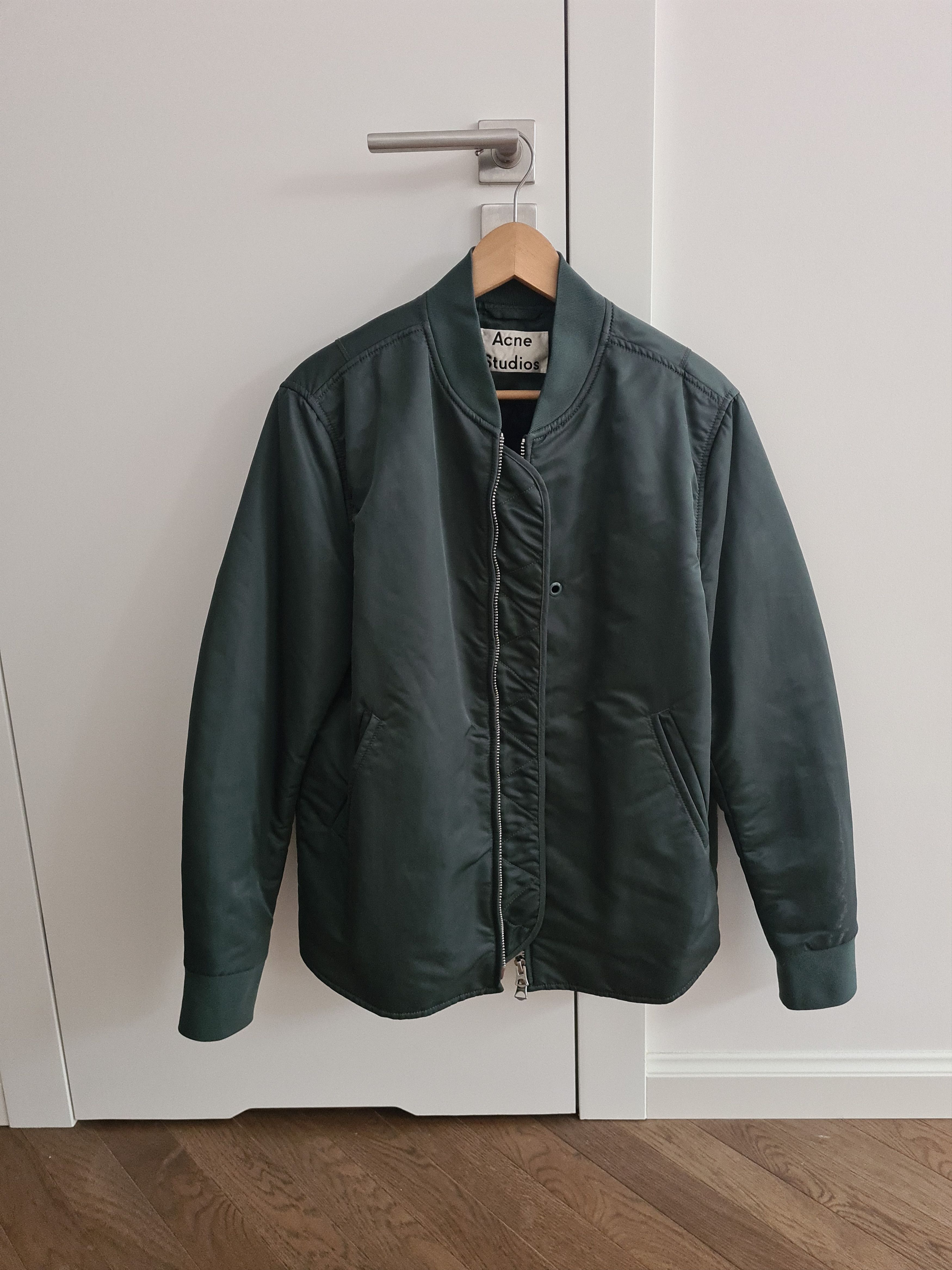Acne Studios [46] Mylon Shine Bomber Jacket (SS18) Size US S / EU 44-46 / 1 - 3 Thumbnail