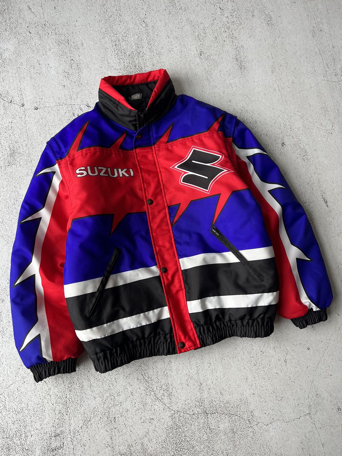 Ferrari × Honda Suzuki Racing Motors Vintage Jacket 2 in 1 (Honda, Marlboro) Size US S / EU 44-46 / 1 - 2 Thumbnail
