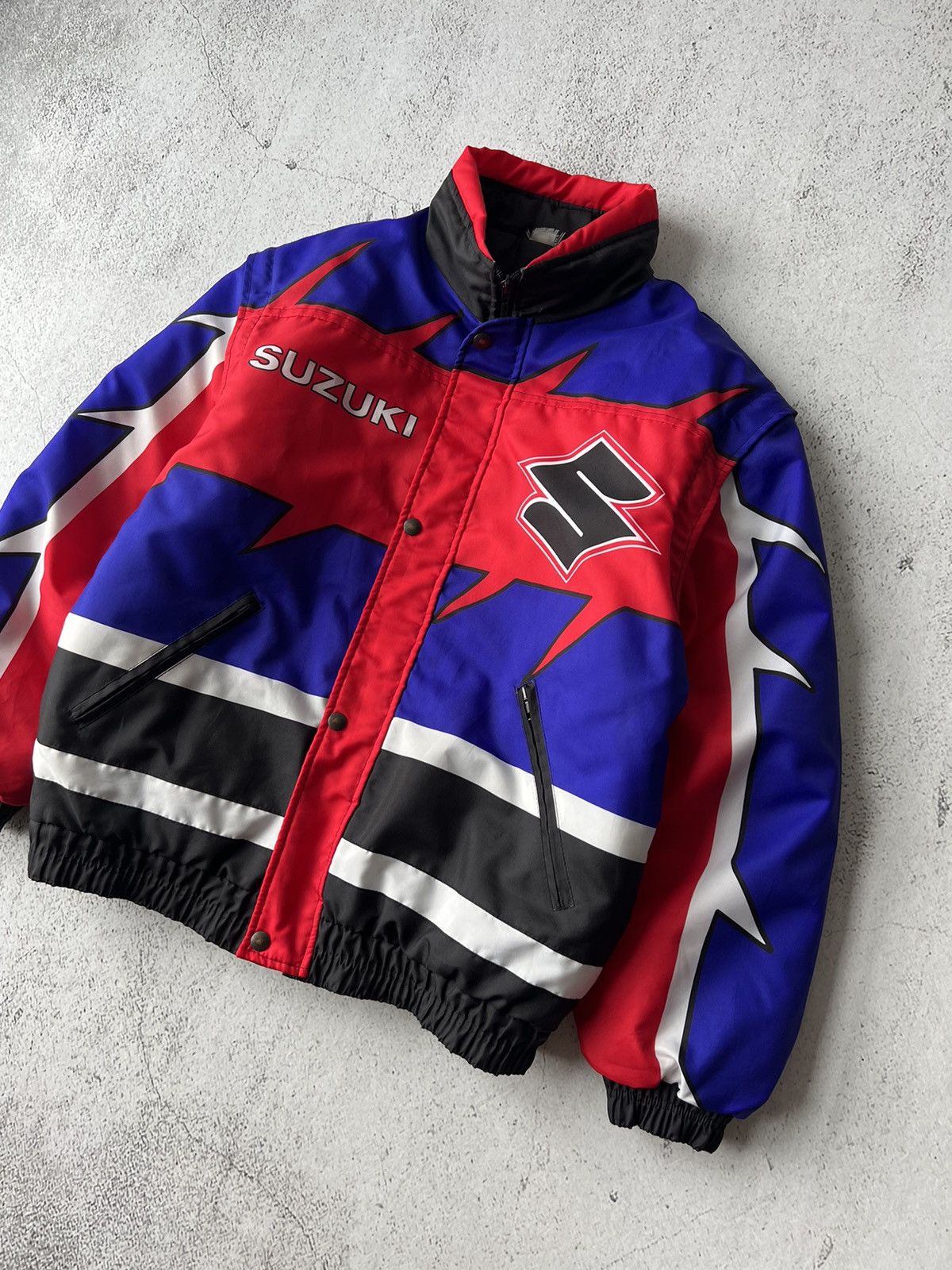 Ferrari × Honda Suzuki Racing Motors Vintage Jacket 2 in 1 (Honda, Marlboro) Size US S / EU 44-46 / 1 - 3 Thumbnail