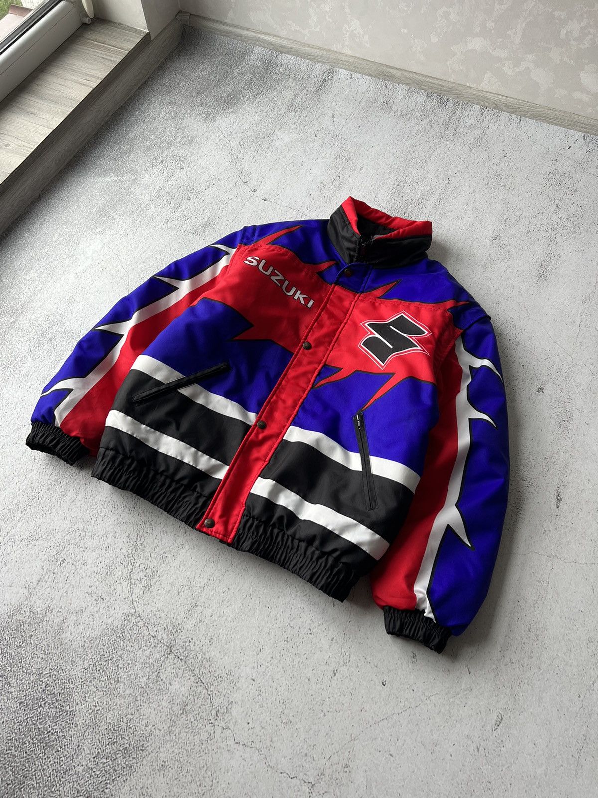 Ferrari × Honda Suzuki Racing Motors Vintage Jacket 2 in 1 (Honda, Marlboro) Size US S / EU 44-46 / 1 - 6 Thumbnail