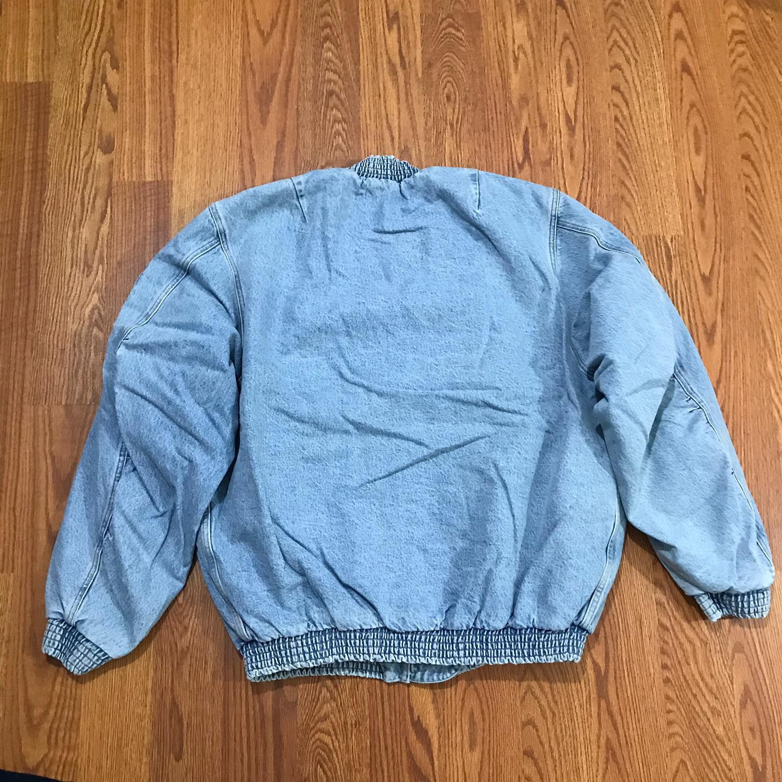 Levi's Made & Crafted × Off-White Off-White X Levi's Made& Crafted Denim Bomber Jacket Size US XL / EU 56 / 4 - 6 Thumbnail