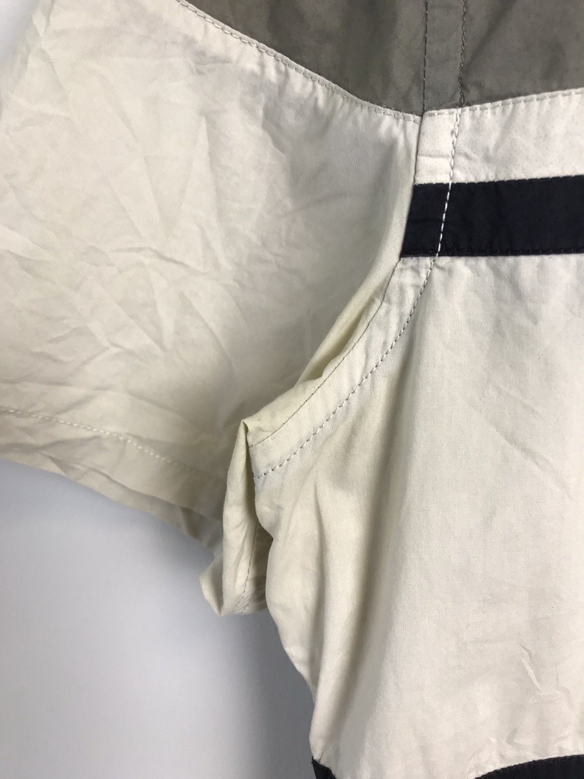 Designer × Prada Prada Lux Cotton Striped Short Sleeves Buttoned Shirt,Italy Size M / US 6-8 / IT 42-44 - 9 Thumbnail