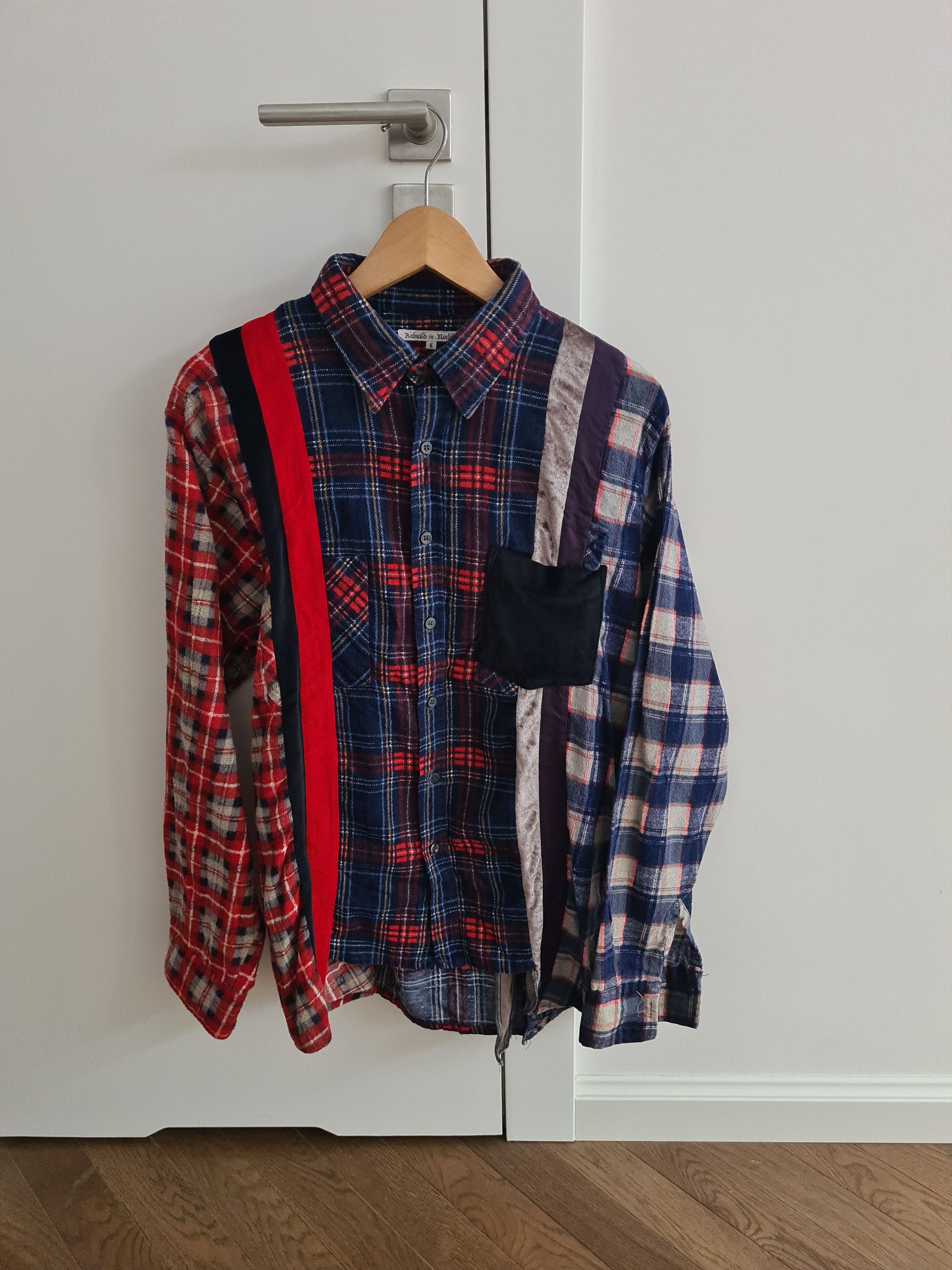 image of Needles 7 Cuts Flannel Shirt, Men's (Size Small)