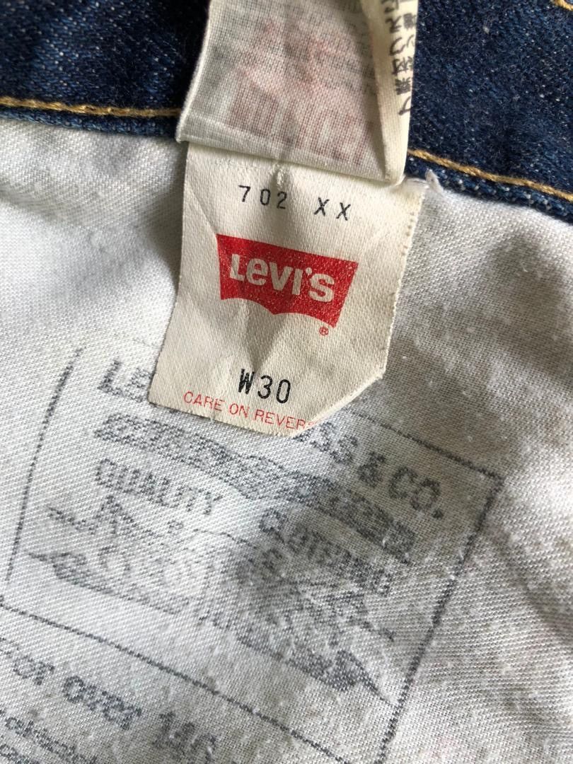 Japanese Brand × Levi's Trashed Vintage LVC Japan Levi’s E Rips Selvedge Denim Jeans Size US 30 / EU 46 - 18 Thumbnail