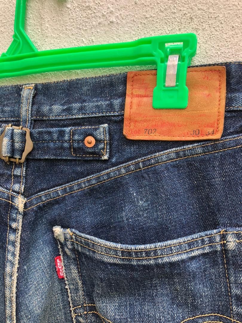 Japanese Brand × Levi's Trashed Vintage LVC Japan Levi’s E Rips Selvedge Denim Jeans Size US 30 / EU 46 - 13 Thumbnail