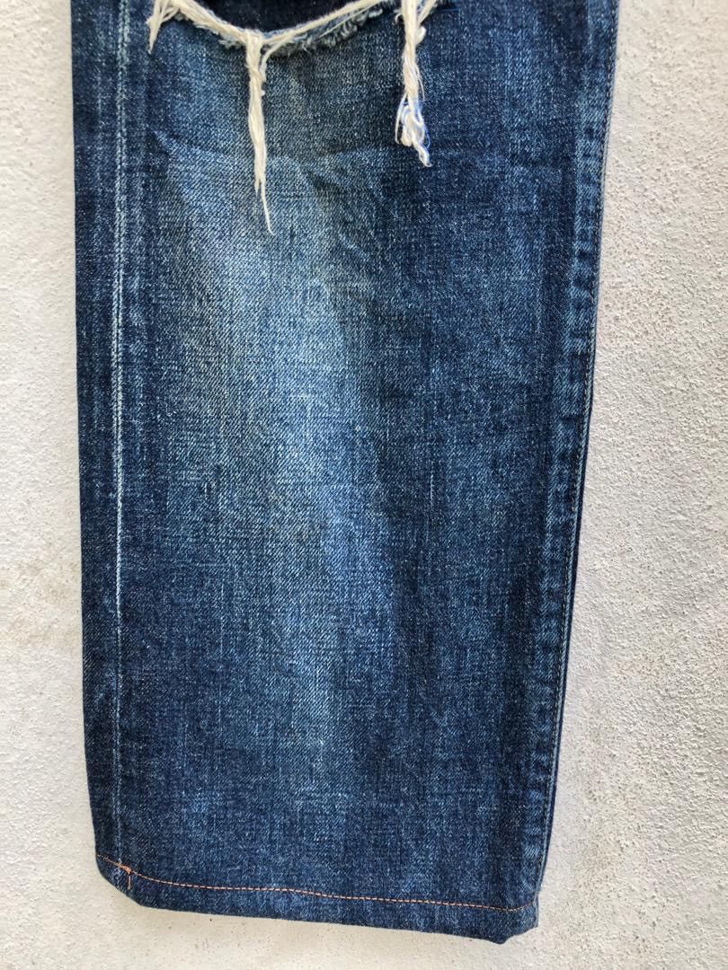 Japanese Brand × Levi's Trashed Vintage LVC Japan Levi’s E Rips Selvedge Denim Jeans Size US 30 / EU 46 - 6 Thumbnail