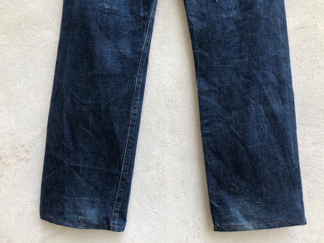 Japanese Brand × Levi's Trashed Vintage LVC Japan Levi’s E Rips Selvedge Denim Jeans Size US 30 / EU 46 - 15 Thumbnail