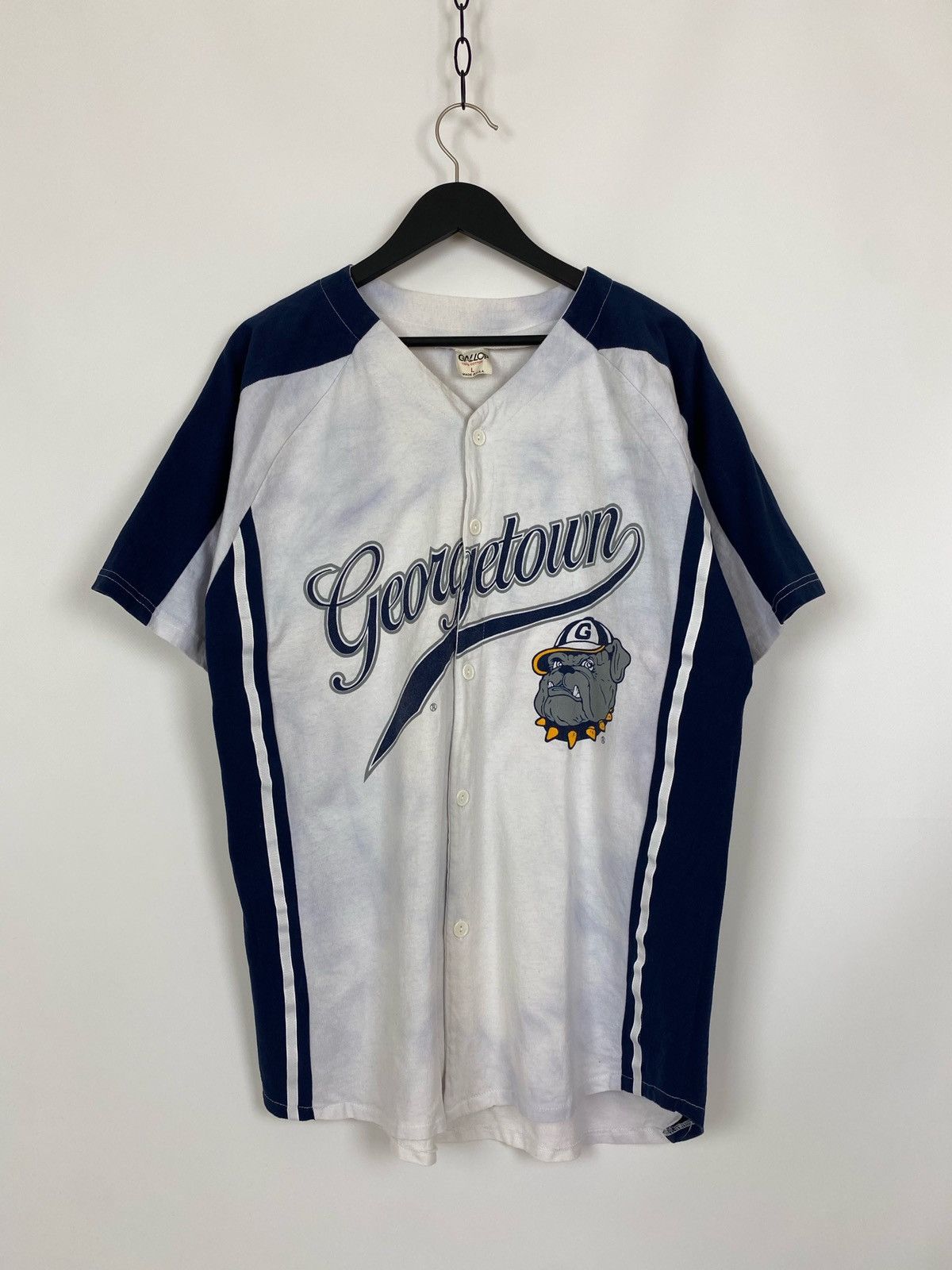 NCAA Vintage Gallop Georgetown Hoyas Baseball Jersey Made in USA Size US L / EU 52-54 / 3 - 1 Thumbnail