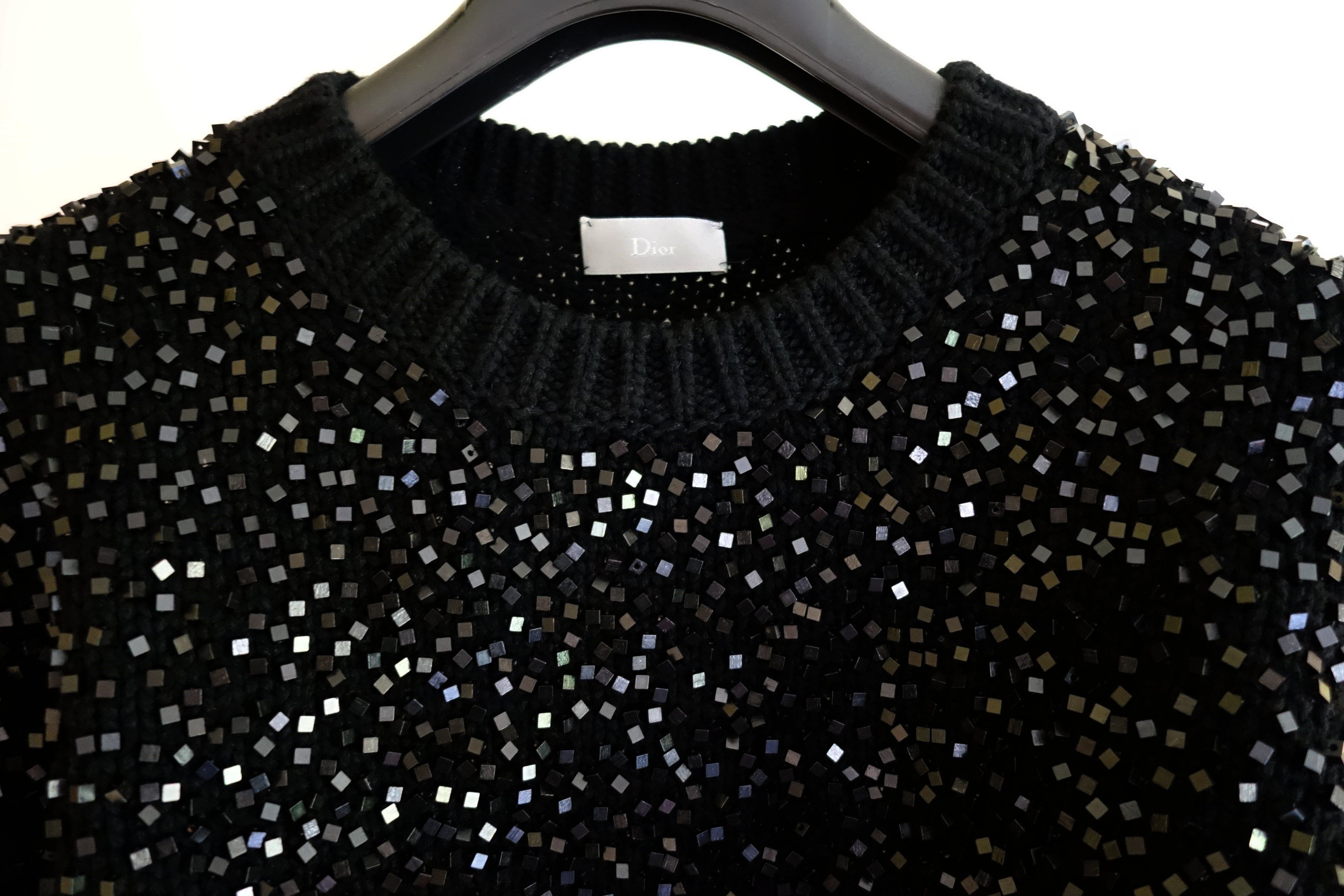 Dior × Kris Van Assche DIOR - Sweater Knitwear XS Black Wool Angles AW09 FW09 NEW Size US XS / EU 42 / 0 - 4 Thumbnail