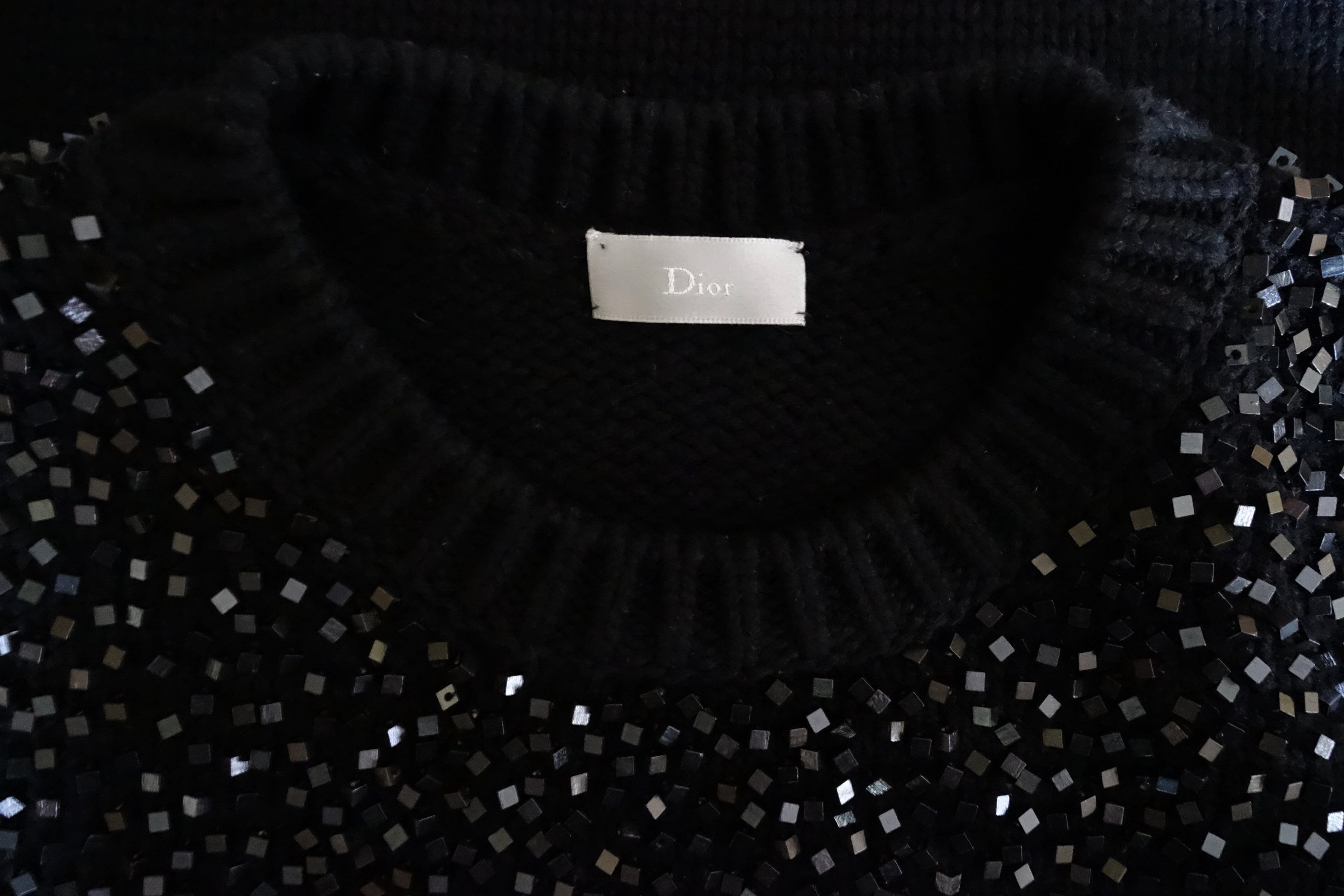 Dior × Kris Van Assche DIOR - Sweater Knitwear XS Black Wool Angles AW09 FW09 NEW Size US XS / EU 42 / 0 - 6 Thumbnail