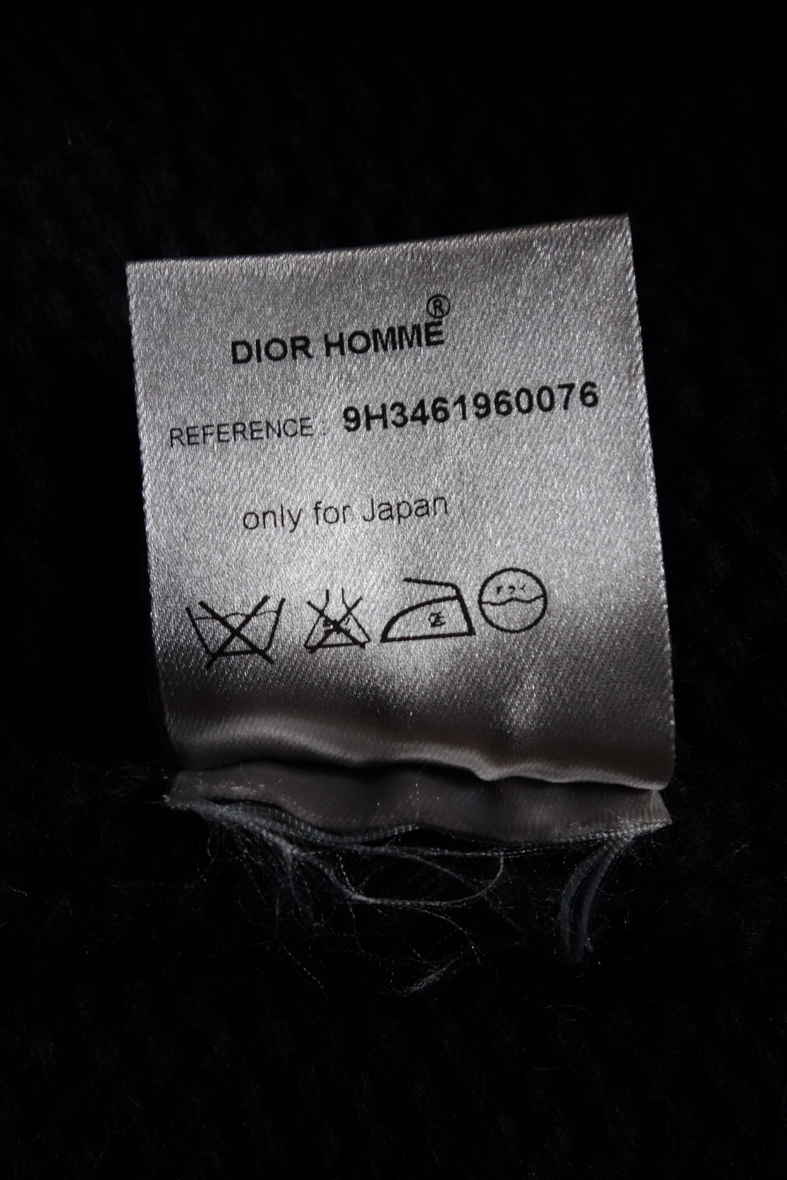 Dior × Kris Van Assche DIOR - Sweater Knitwear XS Black Wool Angles AW09 FW09 NEW Size US XS / EU 42 / 0 - 9 Thumbnail