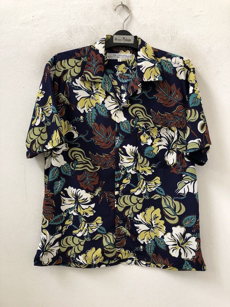 yoshie inaba Yoshie Inaba Japan Flowers Birds Hawaiian Aloha Shirt Size US L / EU 52-54 / 3 - 3 Thumbnail