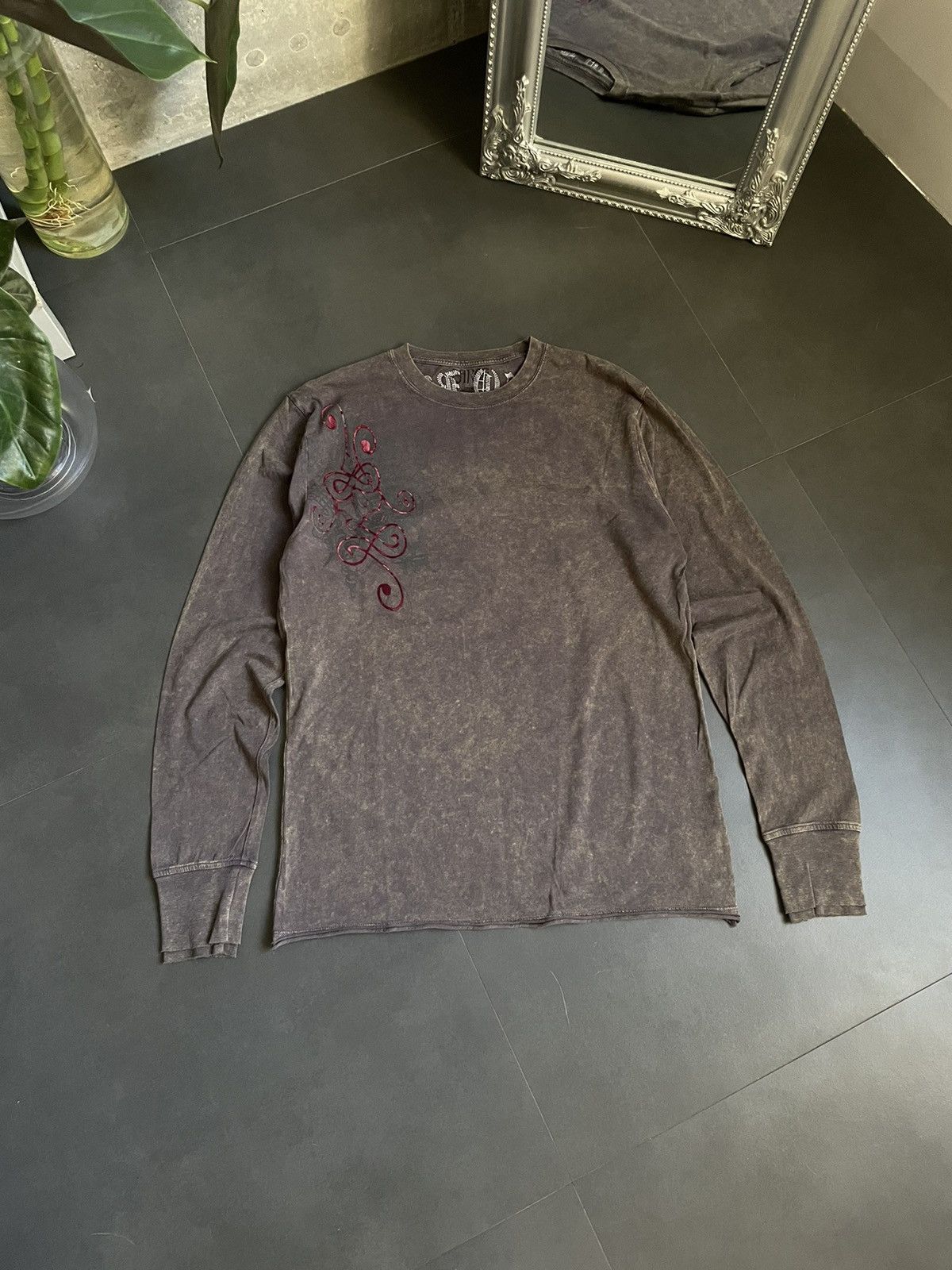 Japanese Brand Vintage Y2k Tribal Japanese Longsleeve Faded Brown-Grey Size US L / EU 52-54 / 3 - 2 Thumbnail