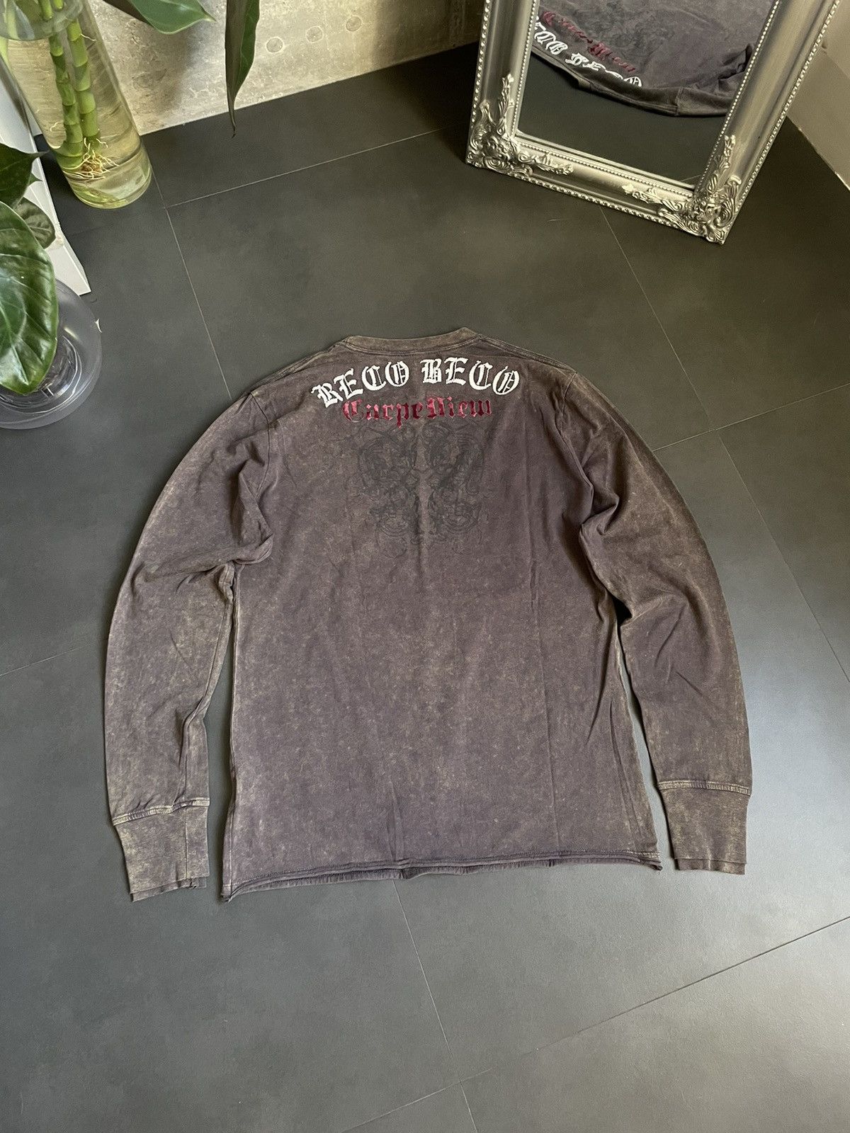 Japanese Brand Vintage Y2k Tribal Japanese Longsleeve Faded Brown-Grey Size US L / EU 52-54 / 3 - 1 Thumbnail