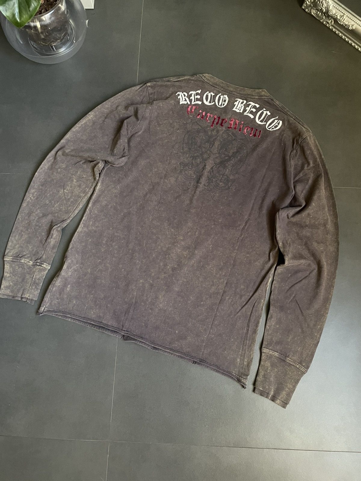 Japanese Brand Vintage Y2k Tribal Japanese Longsleeve Faded Brown-Grey Size US L / EU 52-54 / 3 - 7 Thumbnail