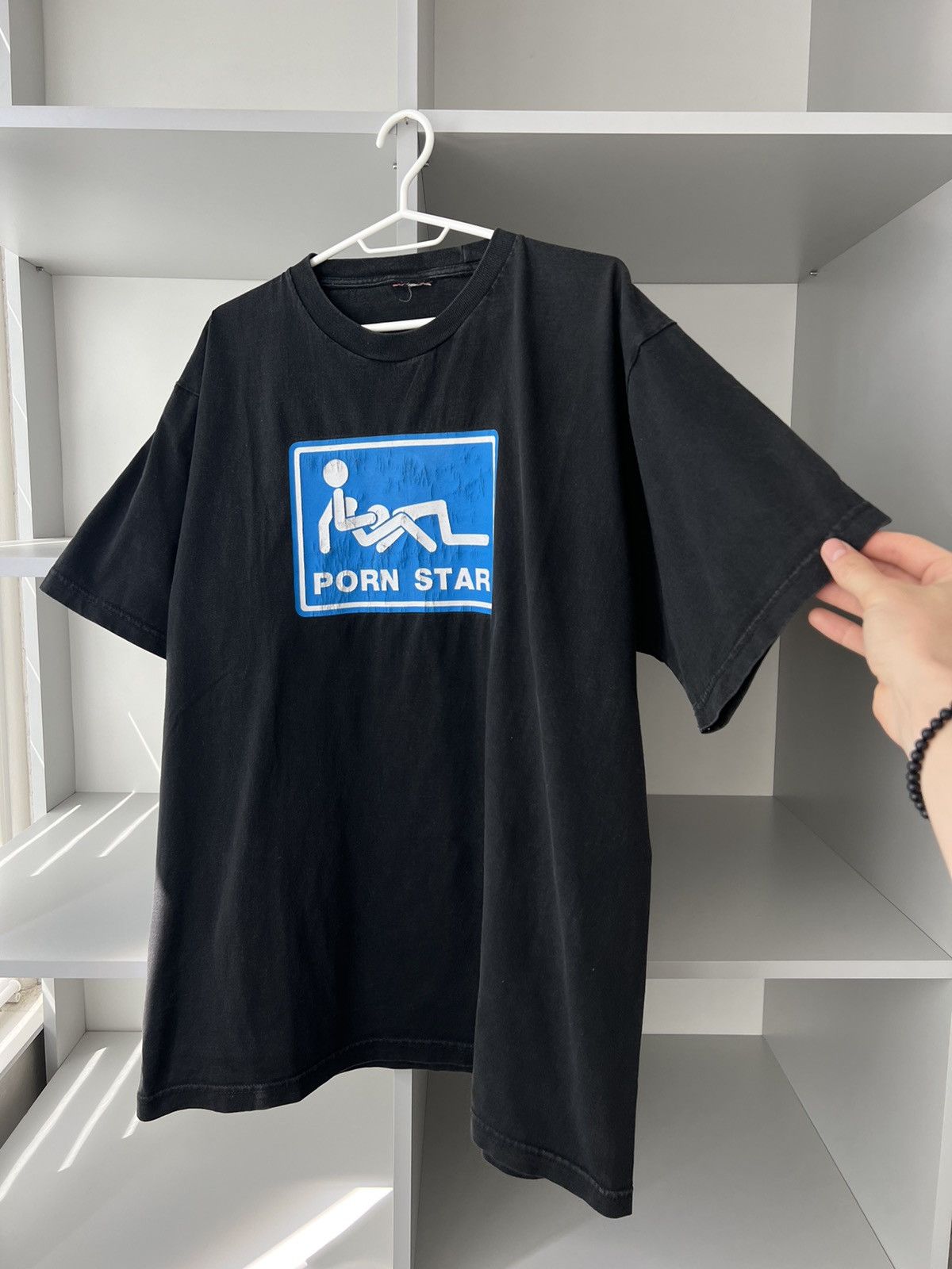 Hook-Ups × Stussy × Vintage Pornstar Vintage 90’ T Shirt Rare Size US L / EU 52-54 / 3 - 6 Thumbnail