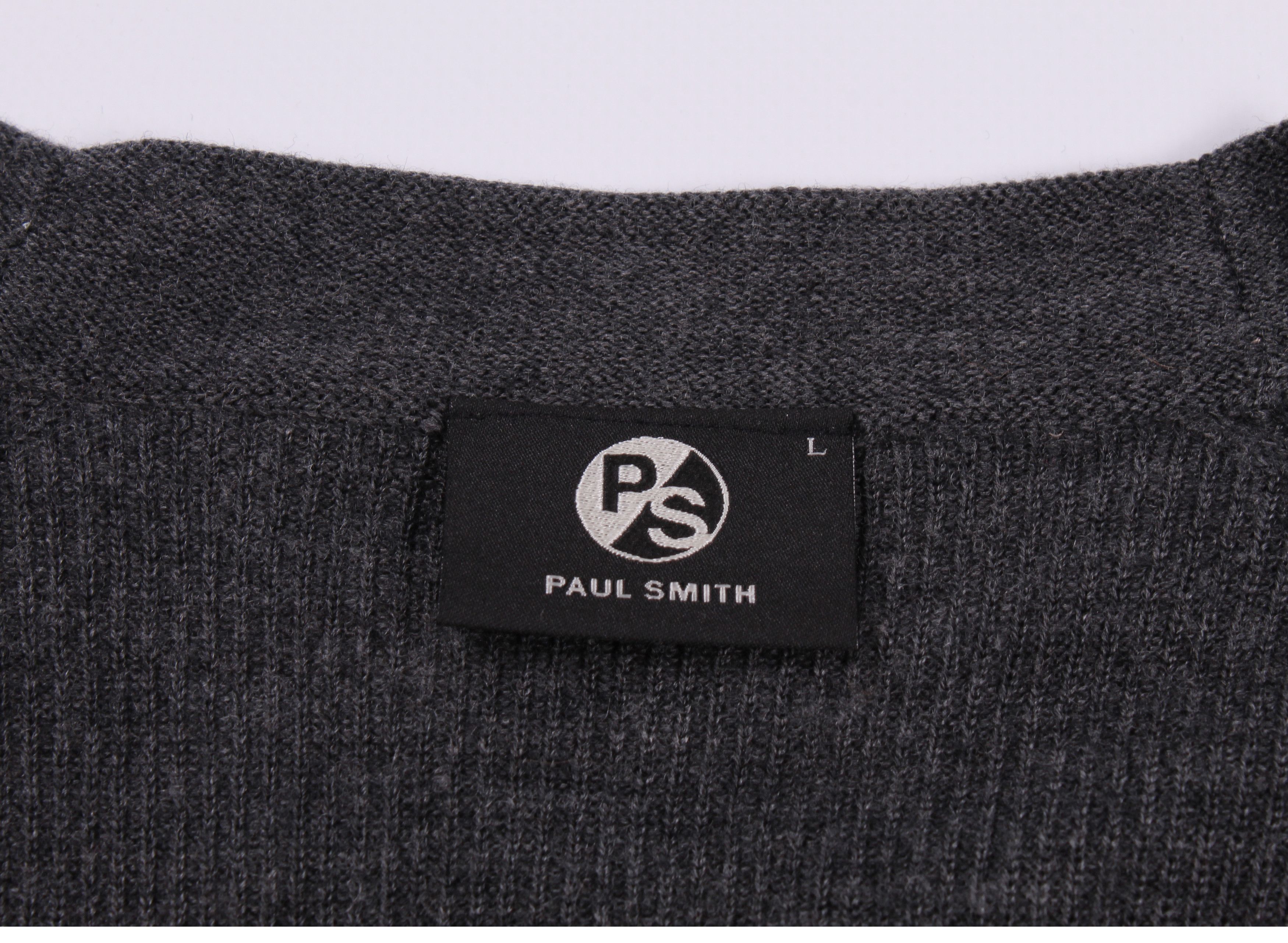 Paul Smith Paul Smith Wool Dark Gray Cardigan Size US L / EU 52-54 / 3 - 3 Thumbnail