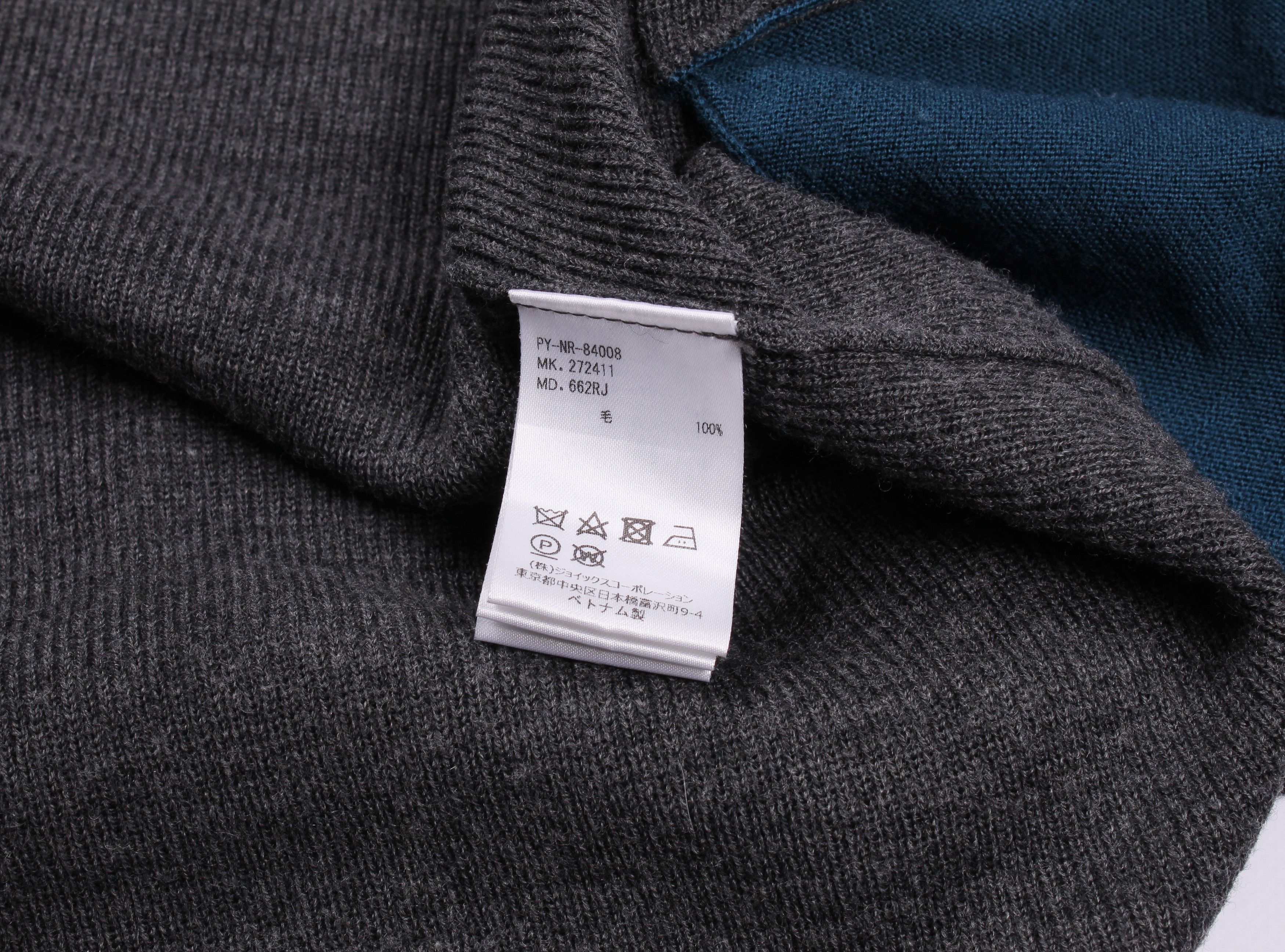 Paul Smith Paul Smith Wool Dark Gray Cardigan Size US L / EU 52-54 / 3 - 6 Thumbnail