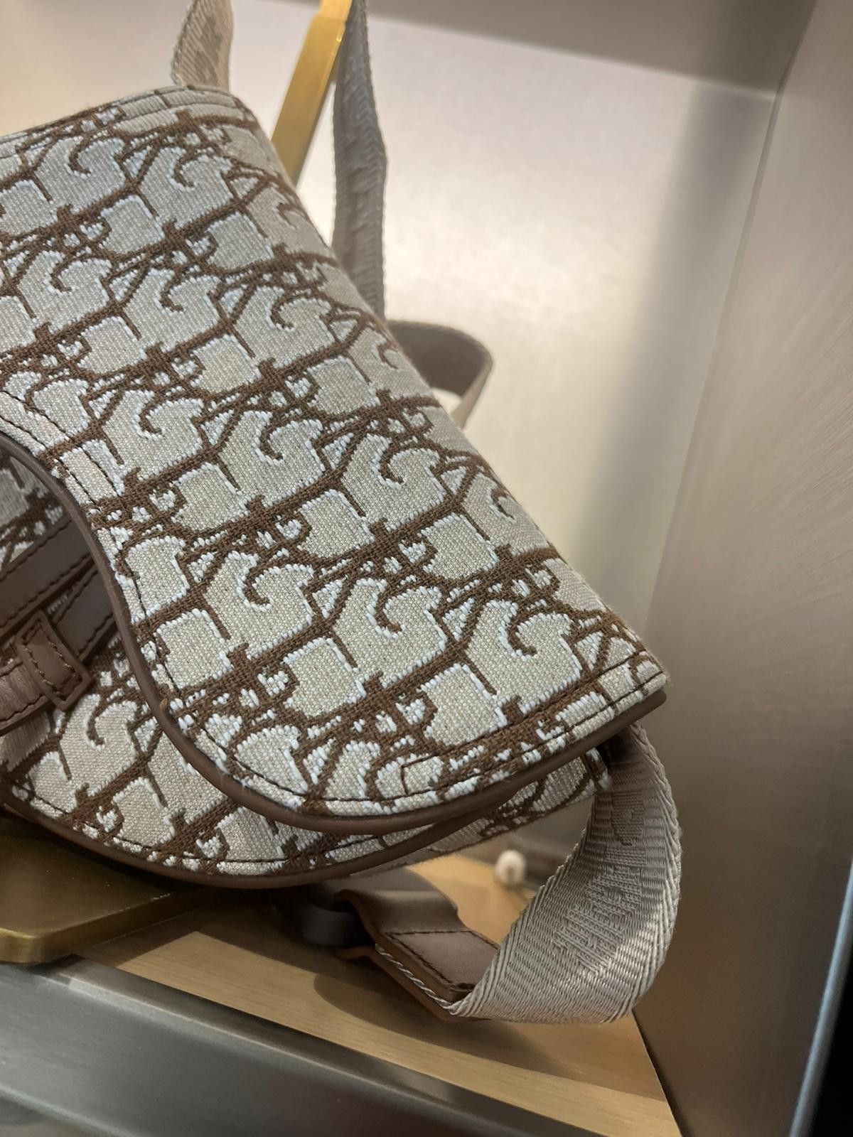 Dior o1w1db10623 Mini Oblique Saddle Belt Bag in Multicolor Size ONE SIZE - 5 Thumbnail