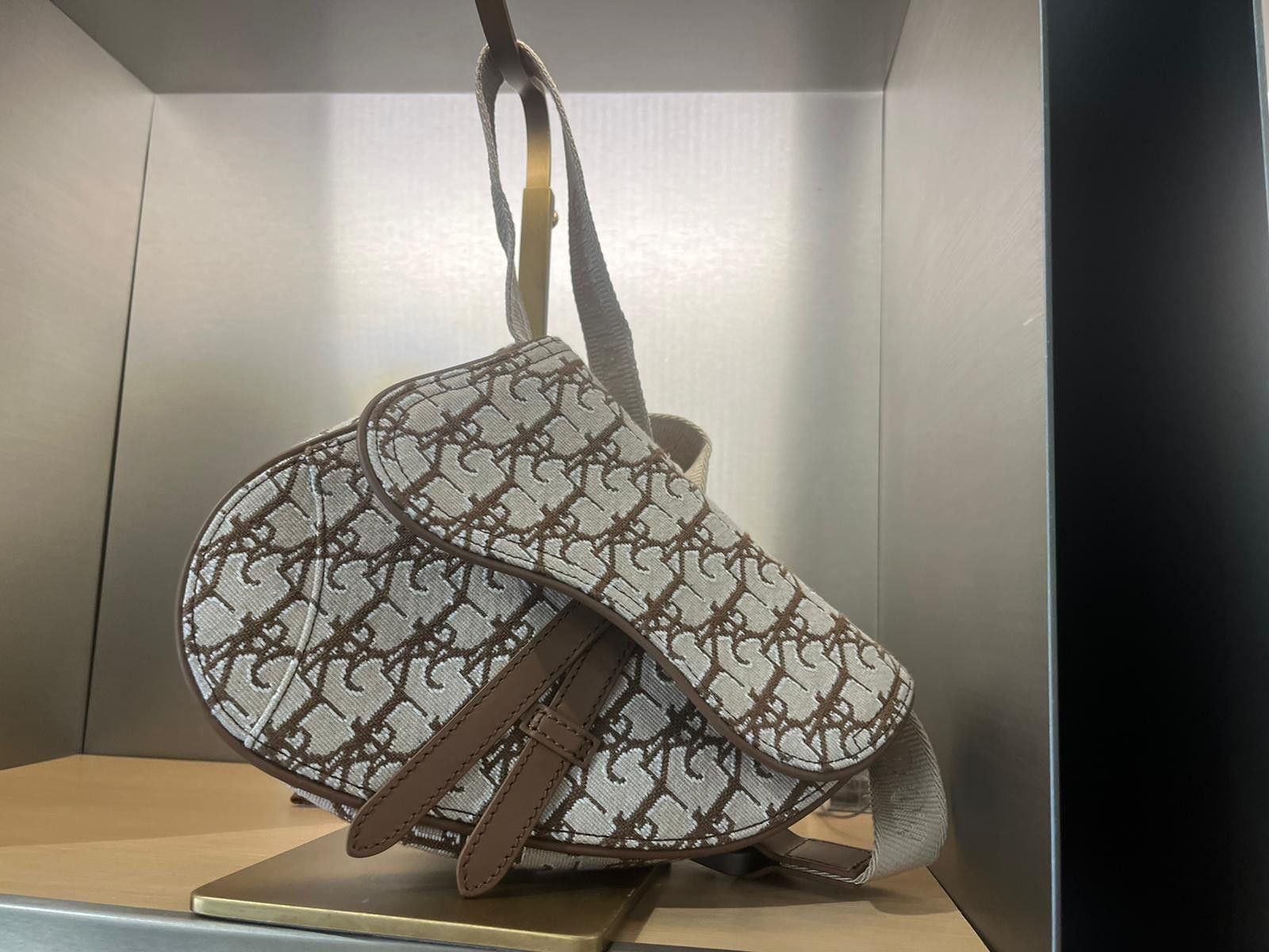 Dior o1w1db10623 Mini Oblique Saddle Belt Bag in Multicolor Size ONE SIZE - 4 Thumbnail