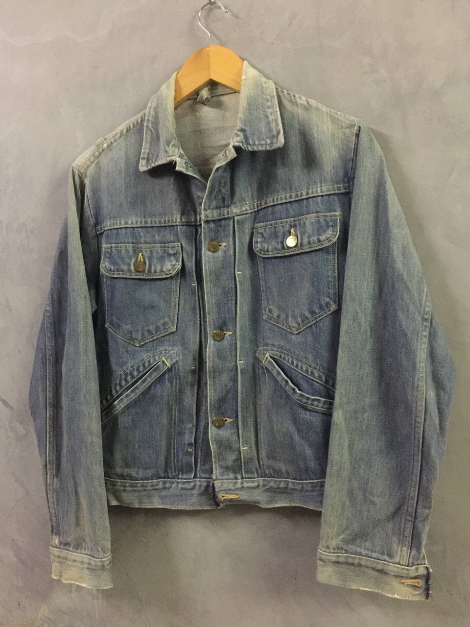 Vintage MADEWELL - Vintage Selvedge Denim Jacket Size US M / EU 48-50 / 2 - 2 Thumbnail