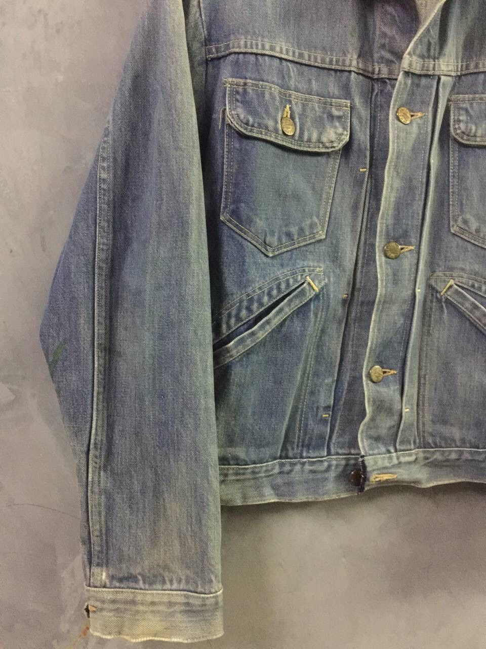 Vintage MADEWELL - Vintage Selvedge Denim Jacket Size US M / EU 48-50 / 2 - 4 Thumbnail