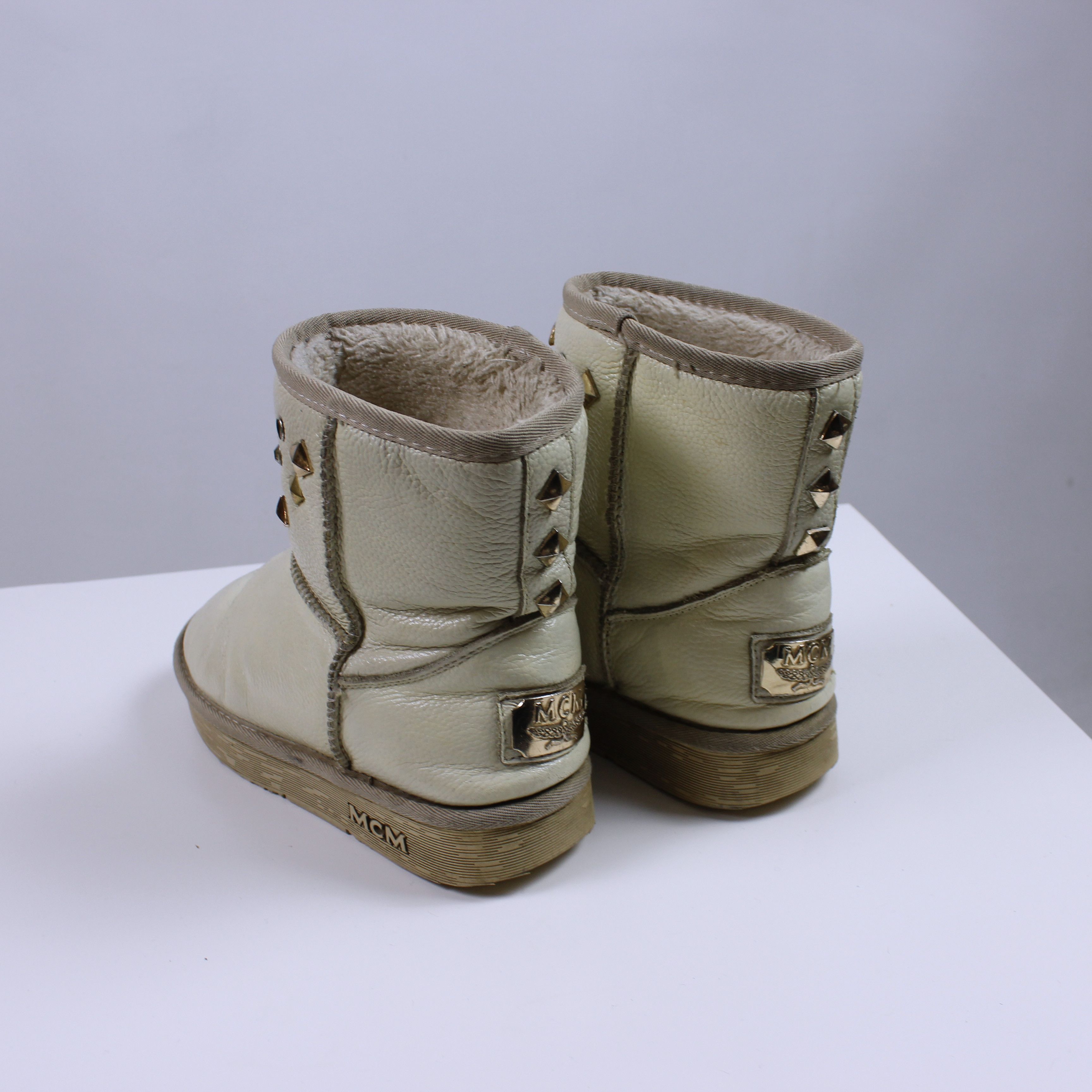 MCM Mcm boots leather 23.5 cm 37.5 eu cream medusa Size US 6.5 / IT 36.5 - 8 Thumbnail
