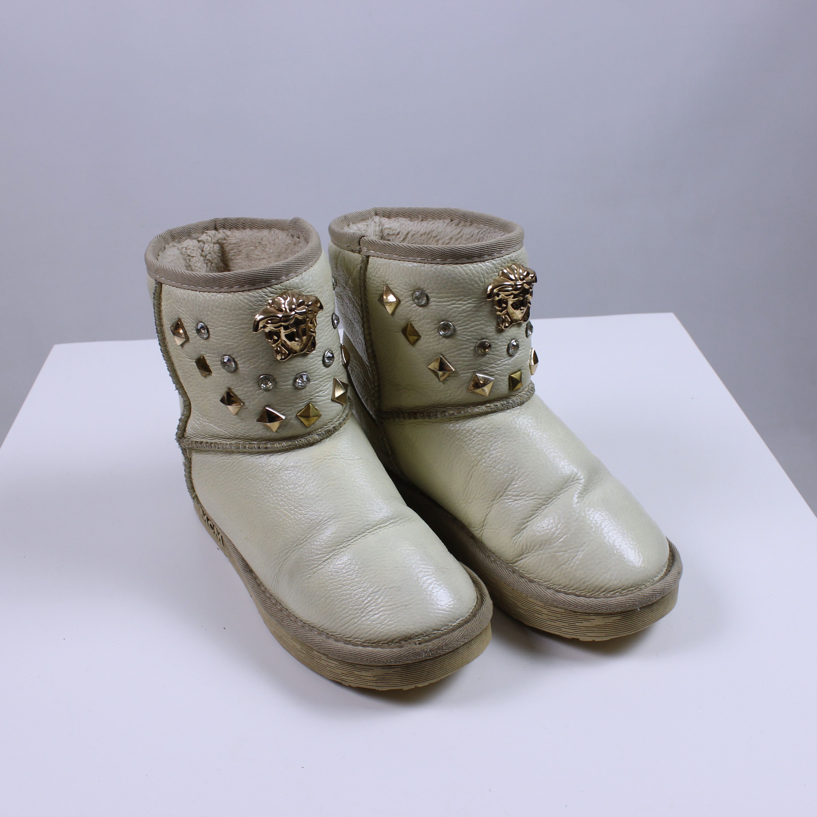 MCM Mcm boots leather 23.5 cm 37.5 eu cream medusa Size US 6.5 / IT 36.5 - 5 Thumbnail