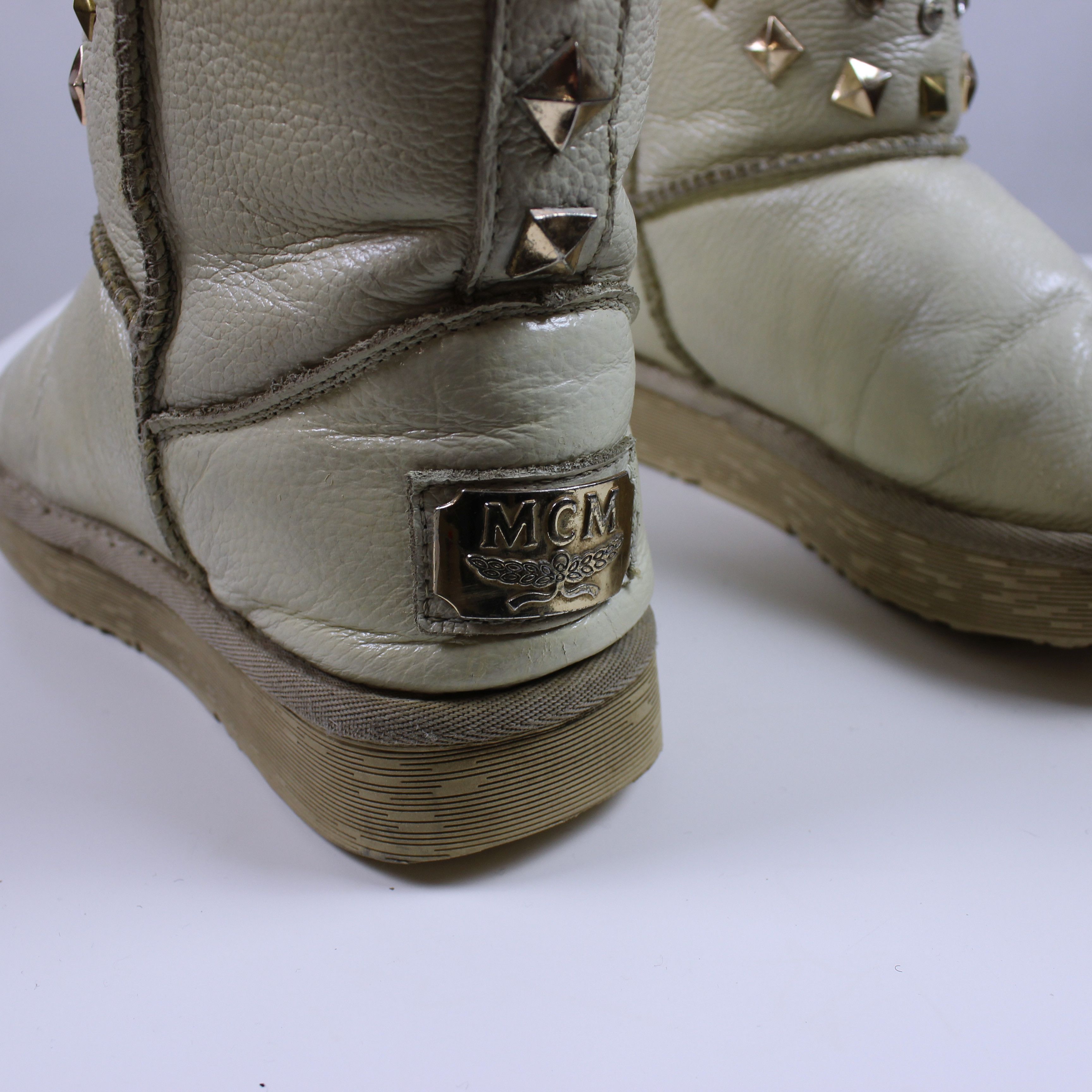 MCM Mcm boots leather 23.5 cm 37.5 eu cream medusa Size US 6.5 / IT 36.5 - 4 Thumbnail