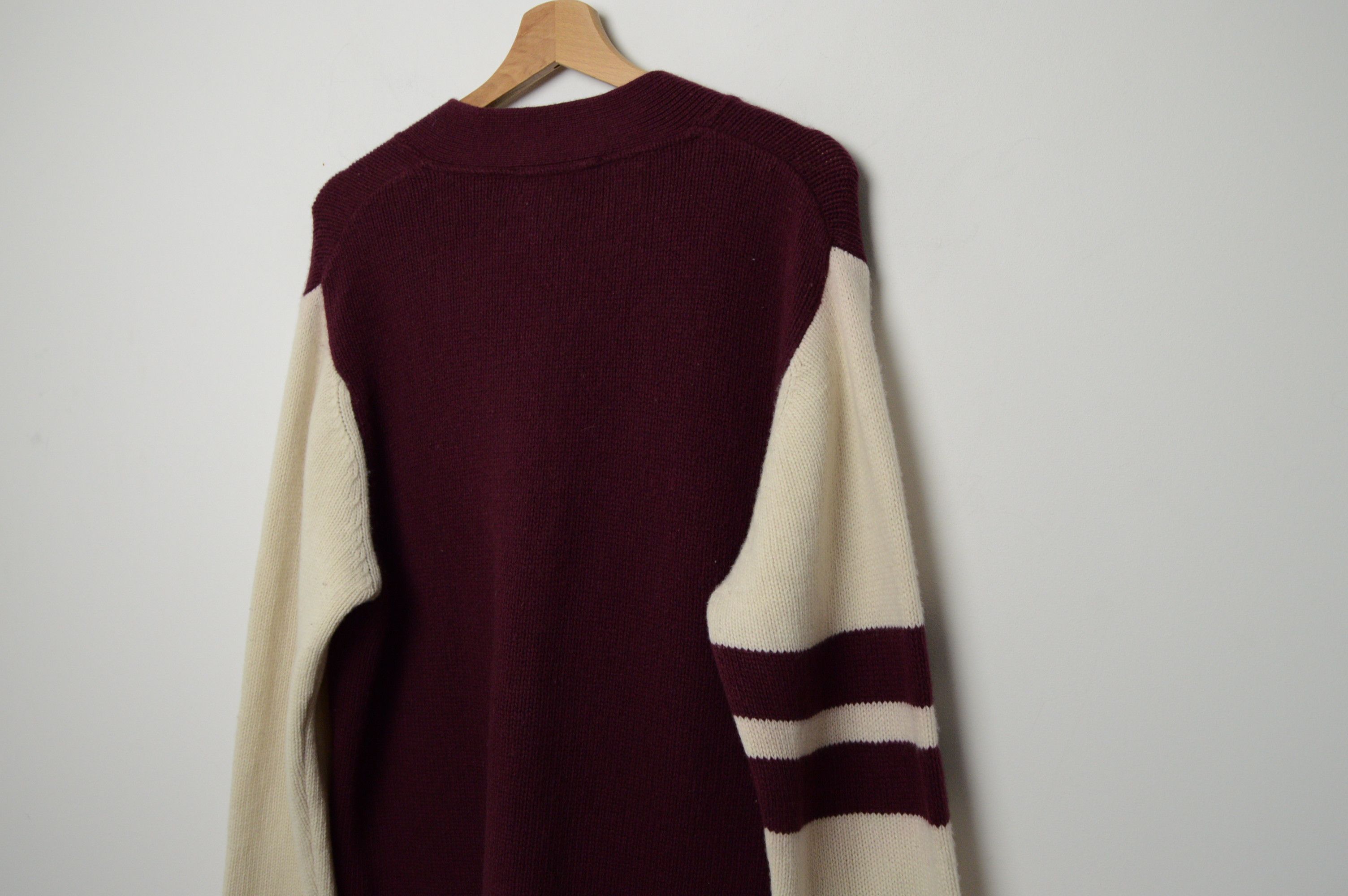 Fred Perry × Raf Simons raf simons varsity wool/cashmere cardigan Size US L / EU 52-54 / 3 - 12 Thumbnail