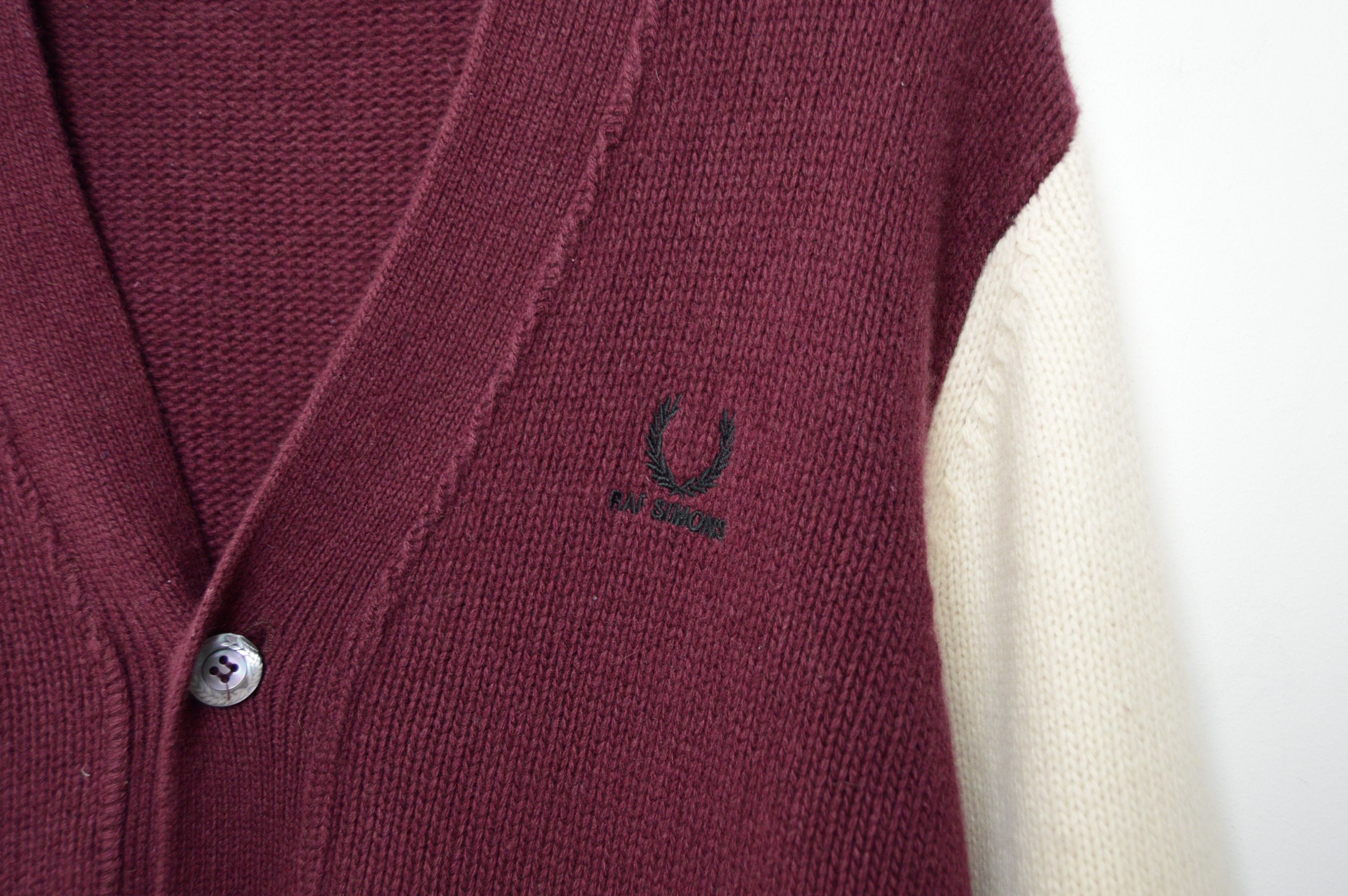 Fred Perry × Raf Simons raf simons varsity wool/cashmere cardigan Size US L / EU 52-54 / 3 - 8 Thumbnail
