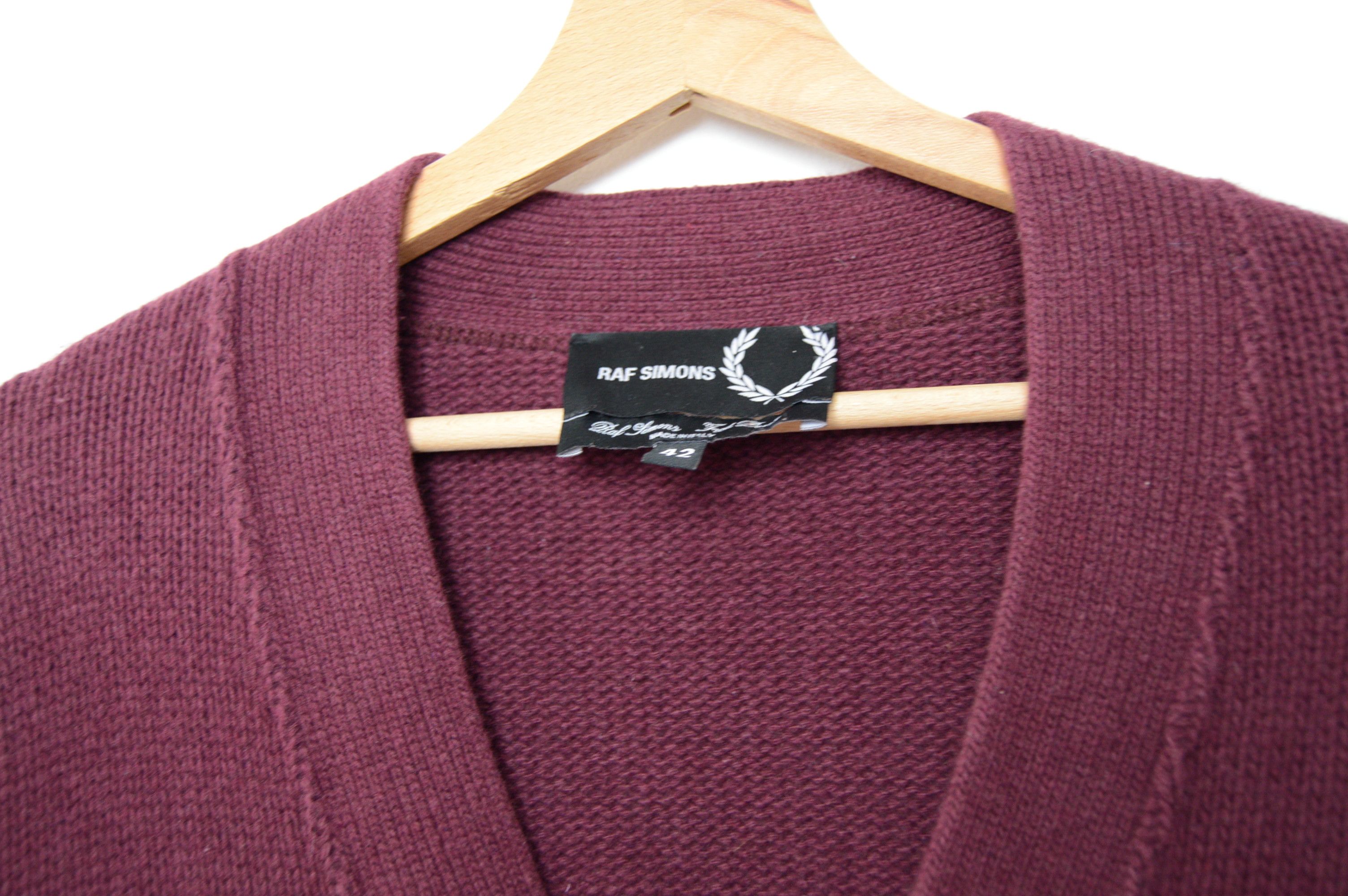 Fred Perry × Raf Simons raf simons varsity wool/cashmere cardigan Size US L / EU 52-54 / 3 - 10 Thumbnail