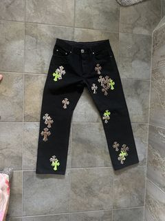 CHROME HEARTS 1/1 GREEN PATCH DENIM – OBTAIND