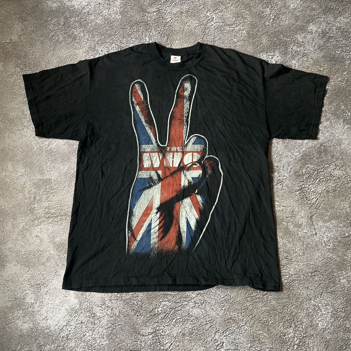 Vintage Vintage Y2K Graphic Tee Union Jack Peace Hand Grunge Boxy XL Size US XL / EU 56 / 4 - 2 Thumbnail