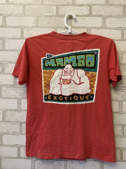 T-shirt Vintage Mambo Graphics 2002 - Taille L - Gris - Coton - Occasion Bon état