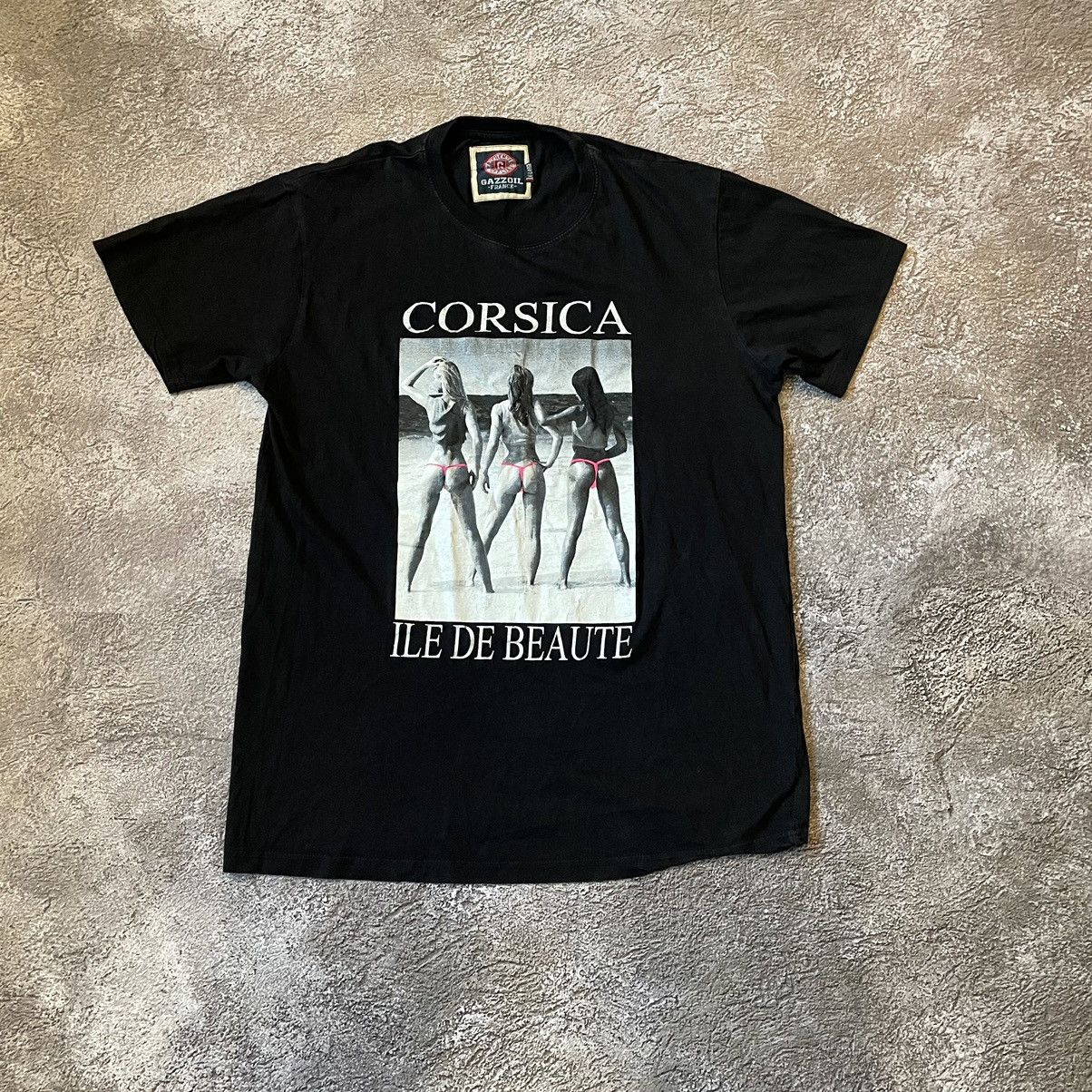 Vintage Vintage Y2K Corsica Graphic Tee Black Faded Grail Goth M Size US M / EU 48-50 / 2 - 3 Thumbnail