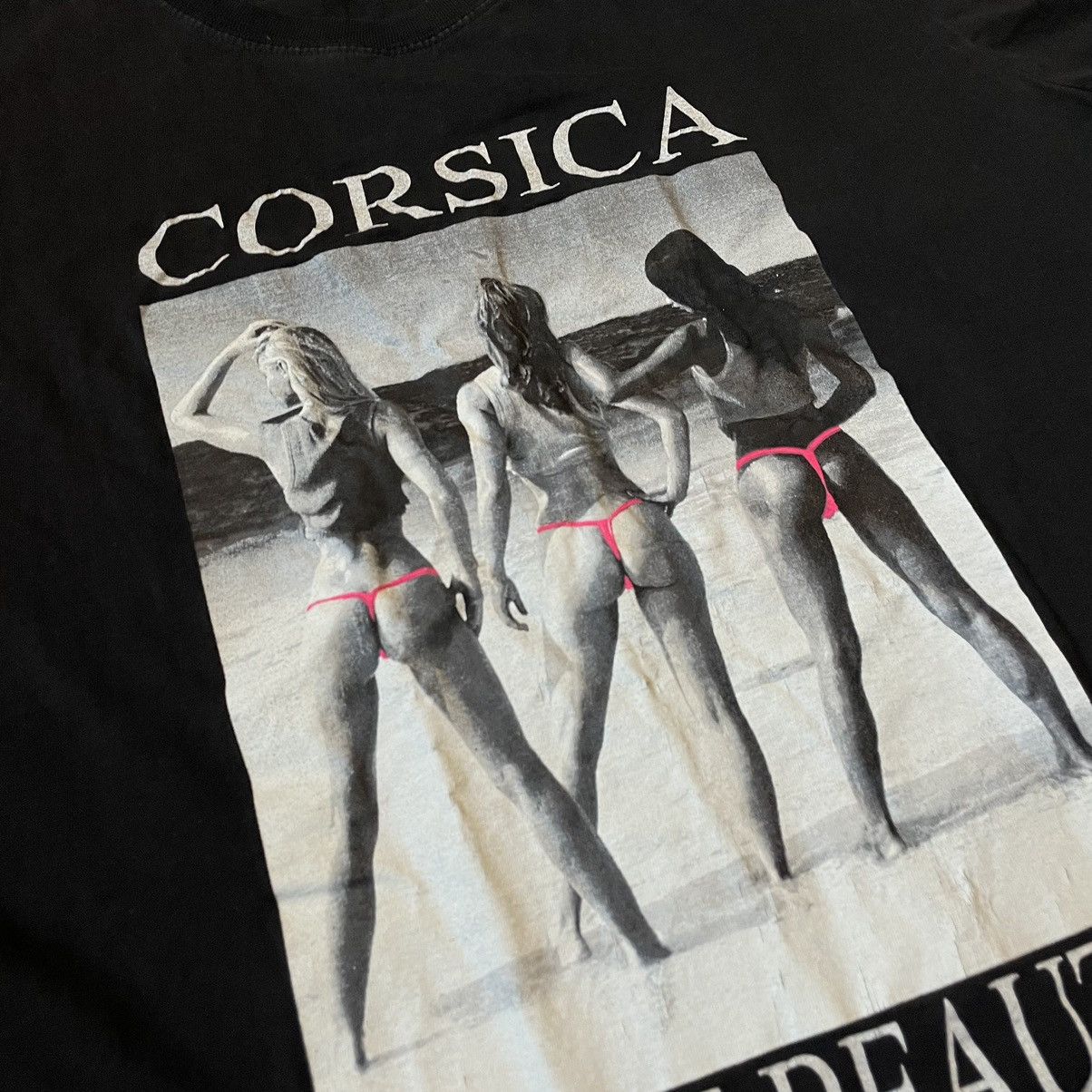 Vintage Vintage Y2K Corsica Graphic Tee Black Faded Grail Goth M Size US M / EU 48-50 / 2 - 6 Thumbnail
