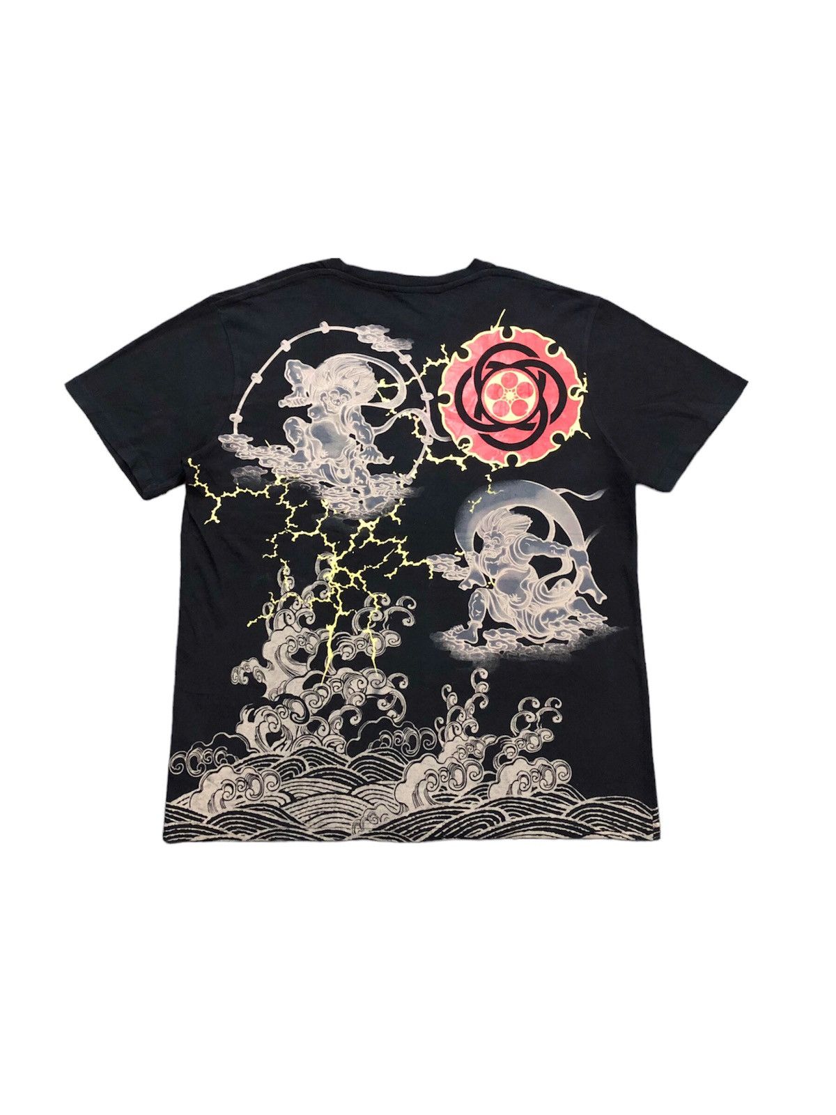 Karakuri Tamashii Vtg 00's Cure All Japanese Classic script art tee Size US L / EU 52-54 / 3 - 4 Thumbnail
