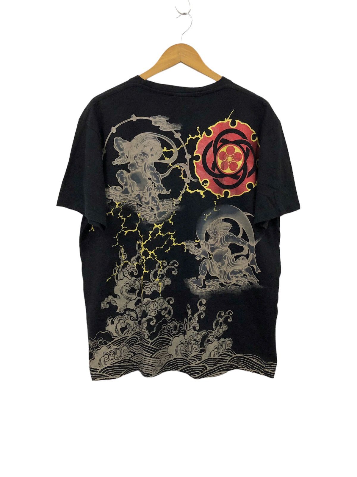 Karakuri Tamashii Vtg 00's Cure All Japanese Classic script art tee Size US L / EU 52-54 / 3 - 8 Thumbnail