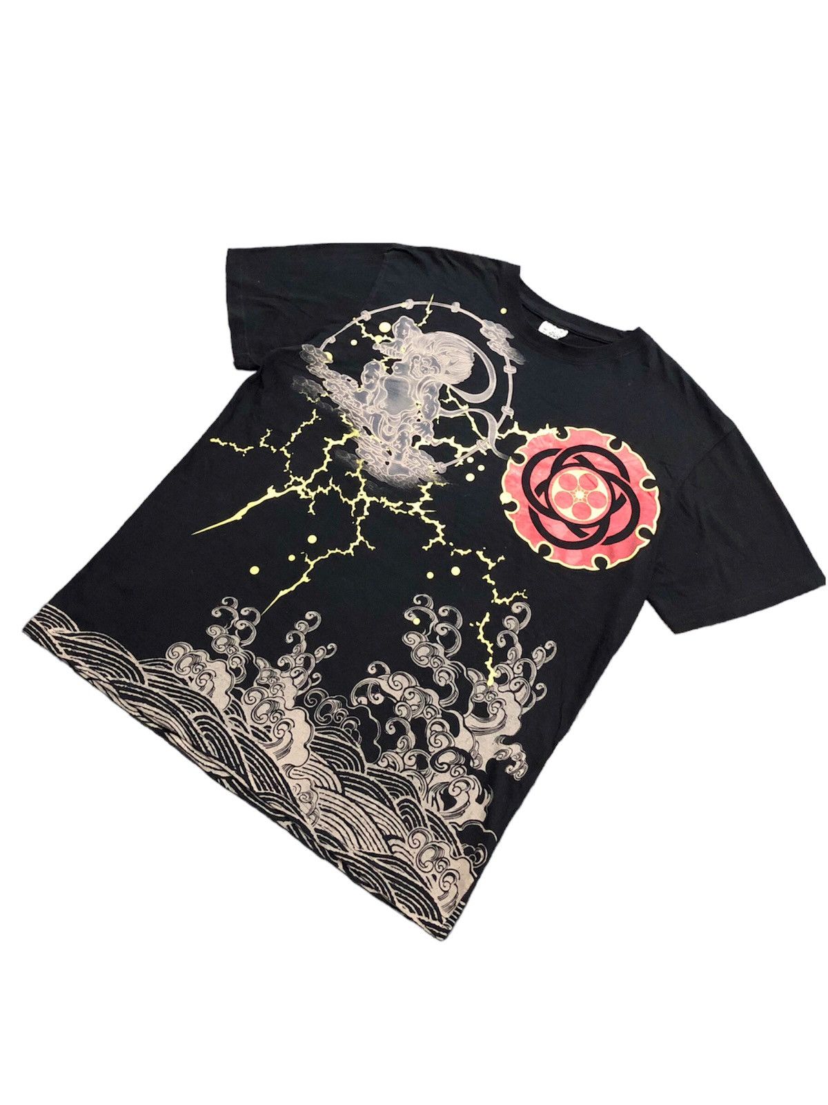 Karakuri Tamashii Vtg 00's Cure All Japanese Classic script art tee Size US L / EU 52-54 / 3 - 2 Thumbnail