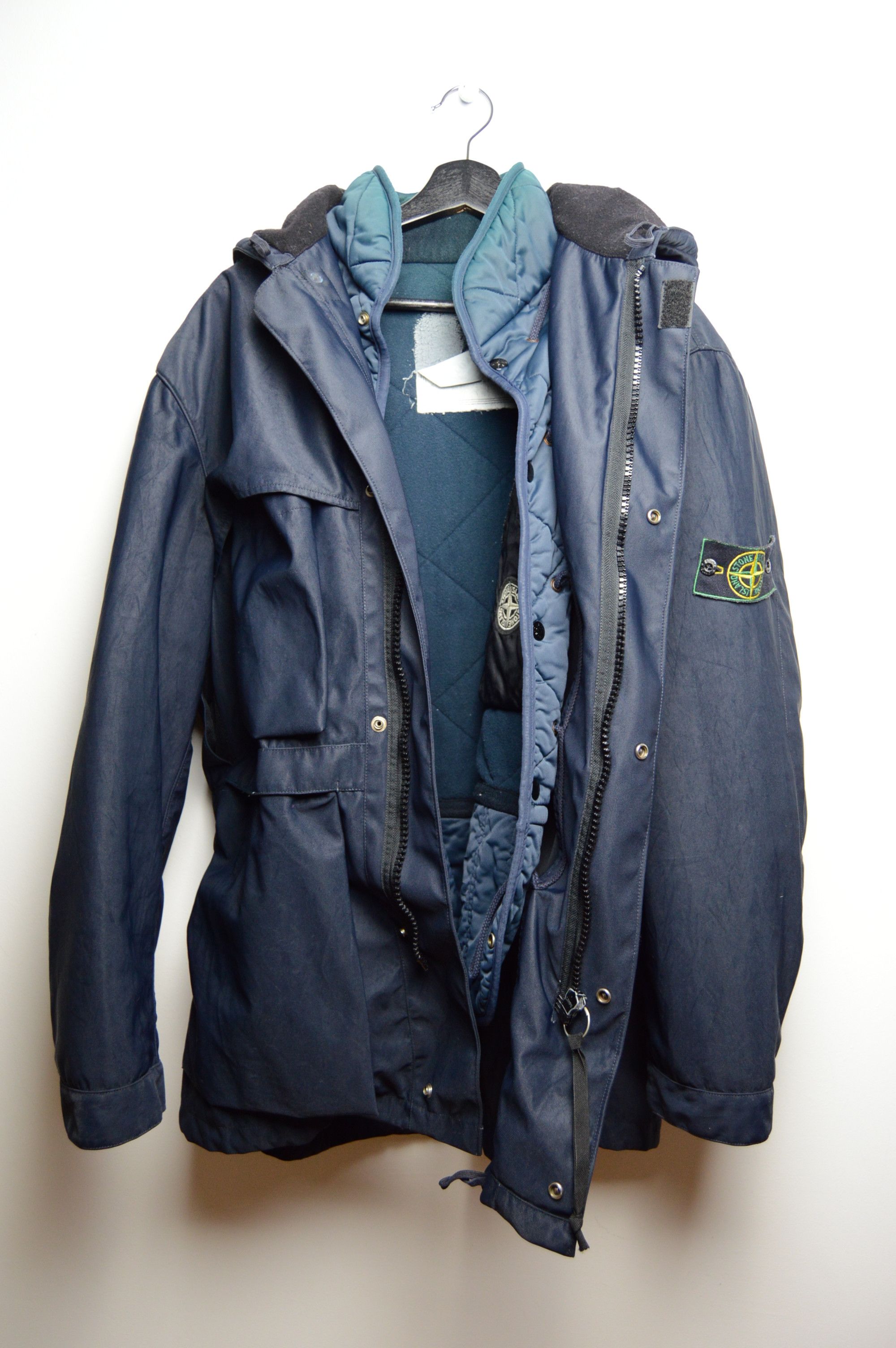 Stone Island stone island parka shimmer nylon with liner archive 3in1 Size US L / EU 52-54 / 3 - 5 Thumbnail