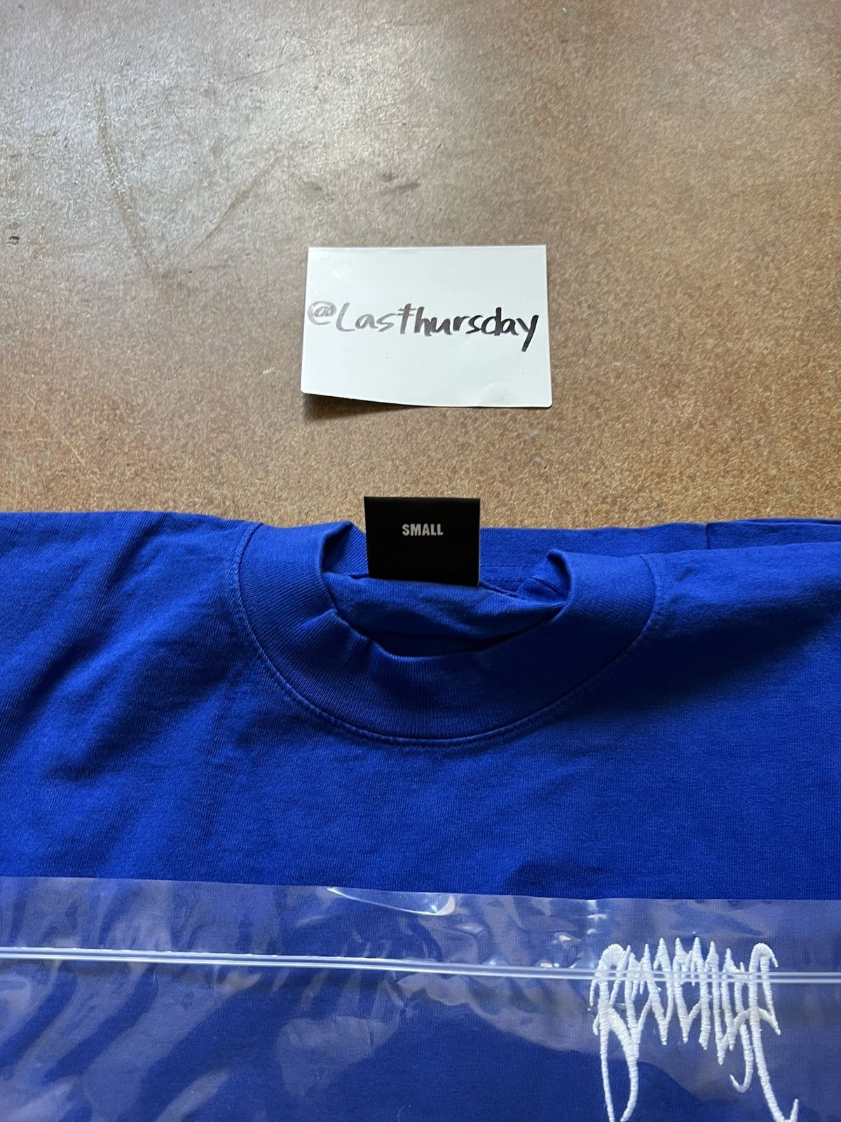 Revenge Revenge Basic Embroidered Logo Tee Blue Cobalt Small Size US S / EU 44-46 / 1 - 9 Thumbnail